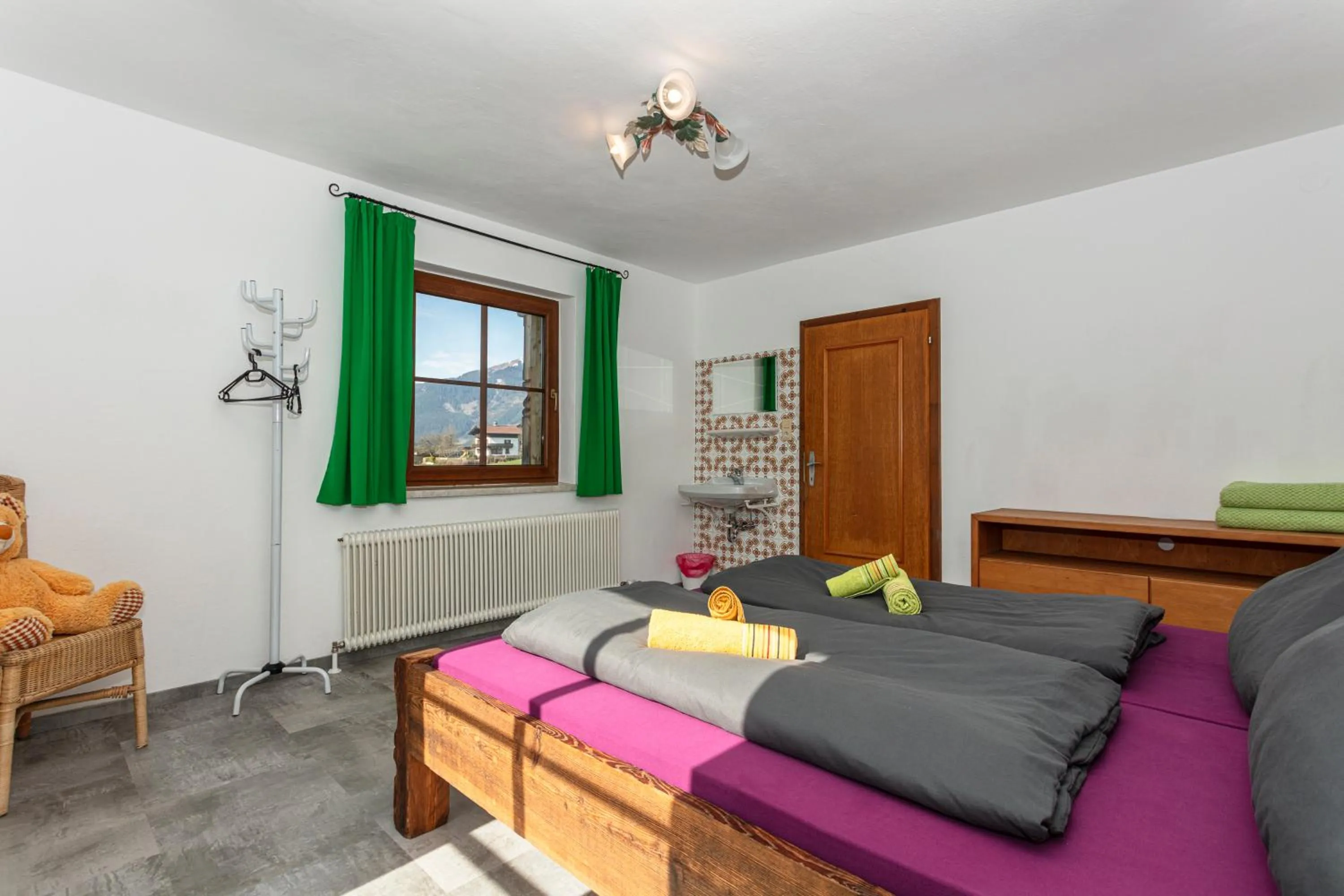 Bedroom, Bed in Appartment Eggerhof