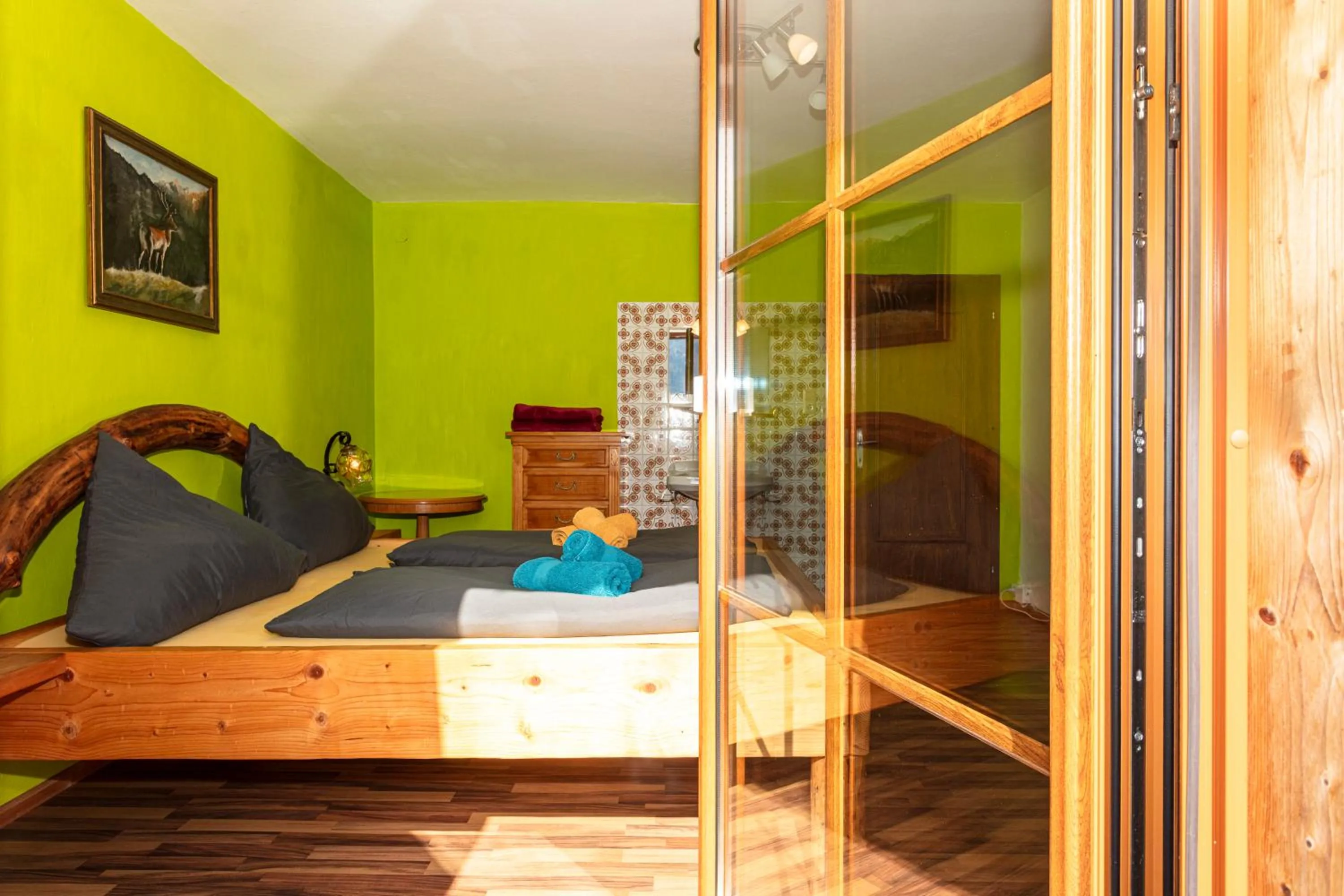Bedroom, Bed in Appartment Eggerhof
