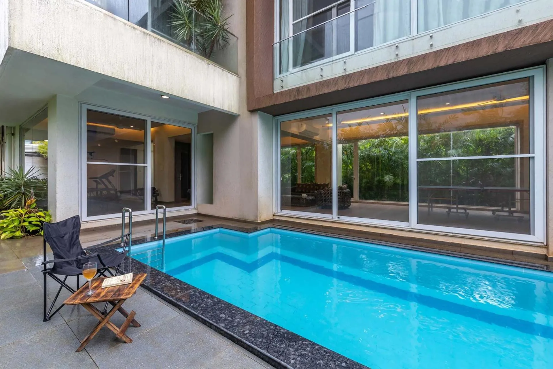 StayVista's Bianco Villa - Hill-View Villa with Private Pool, Jacuzzi, Gym & Games Room