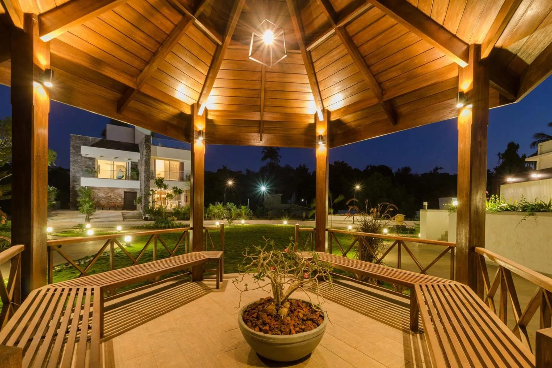 Villa in StayVista's Bianco Villa - Hill-View Villa with Private Pool, Jacuzzi, Gym & Games Room