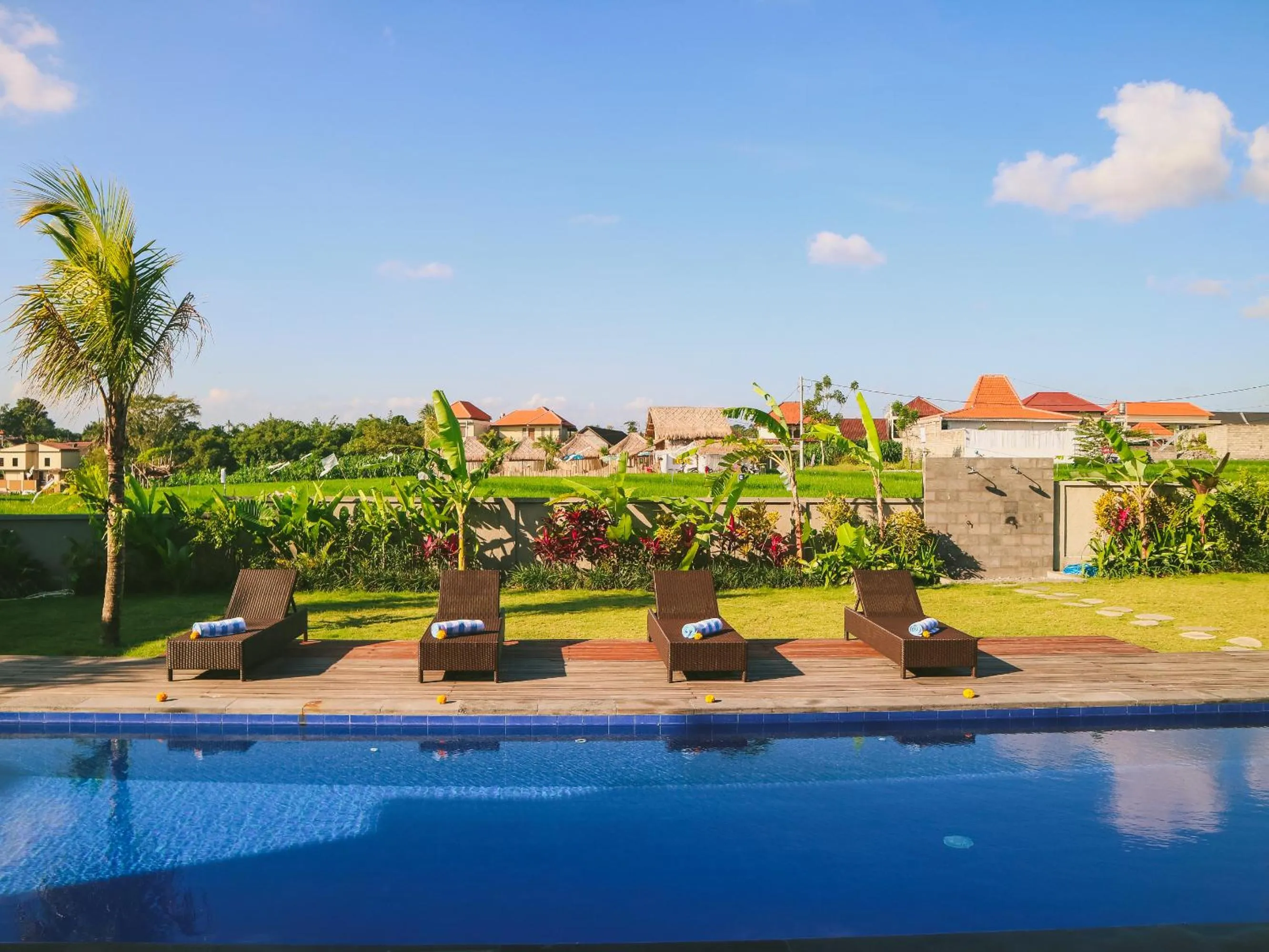 Pool view in Puri Canggu Rooms 2