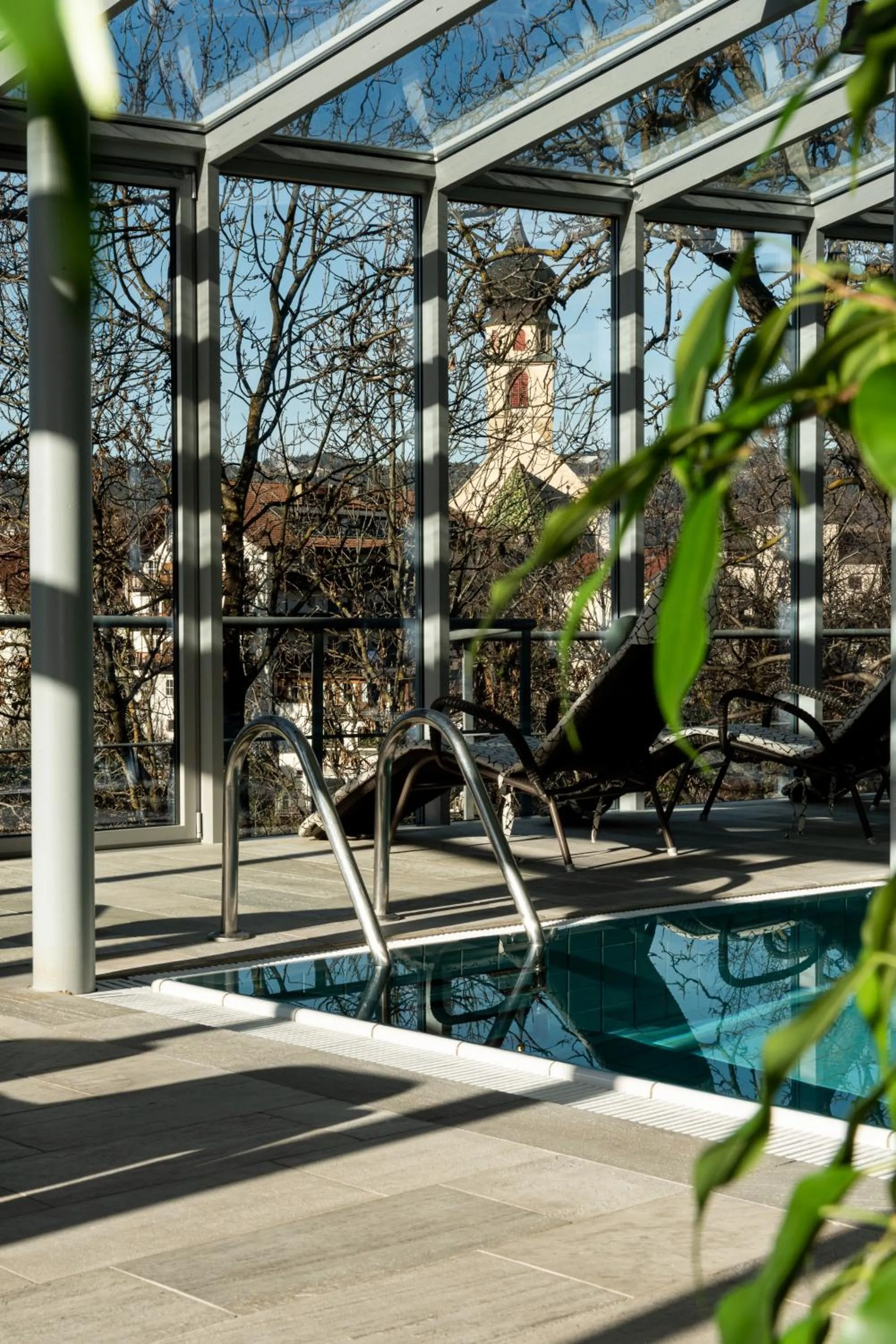 Pool view in Hotel Heubad