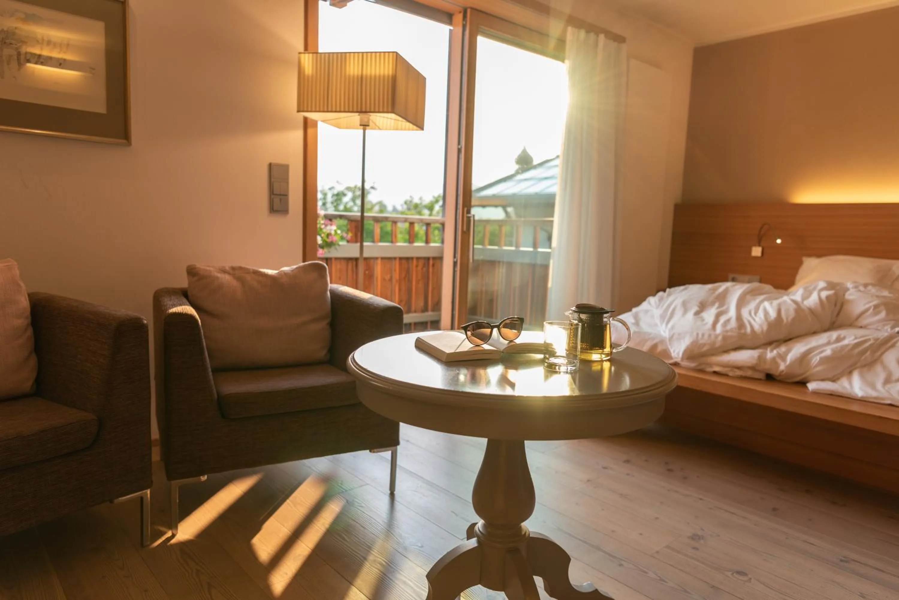 Bedroom, Bed in Hotel Heubad