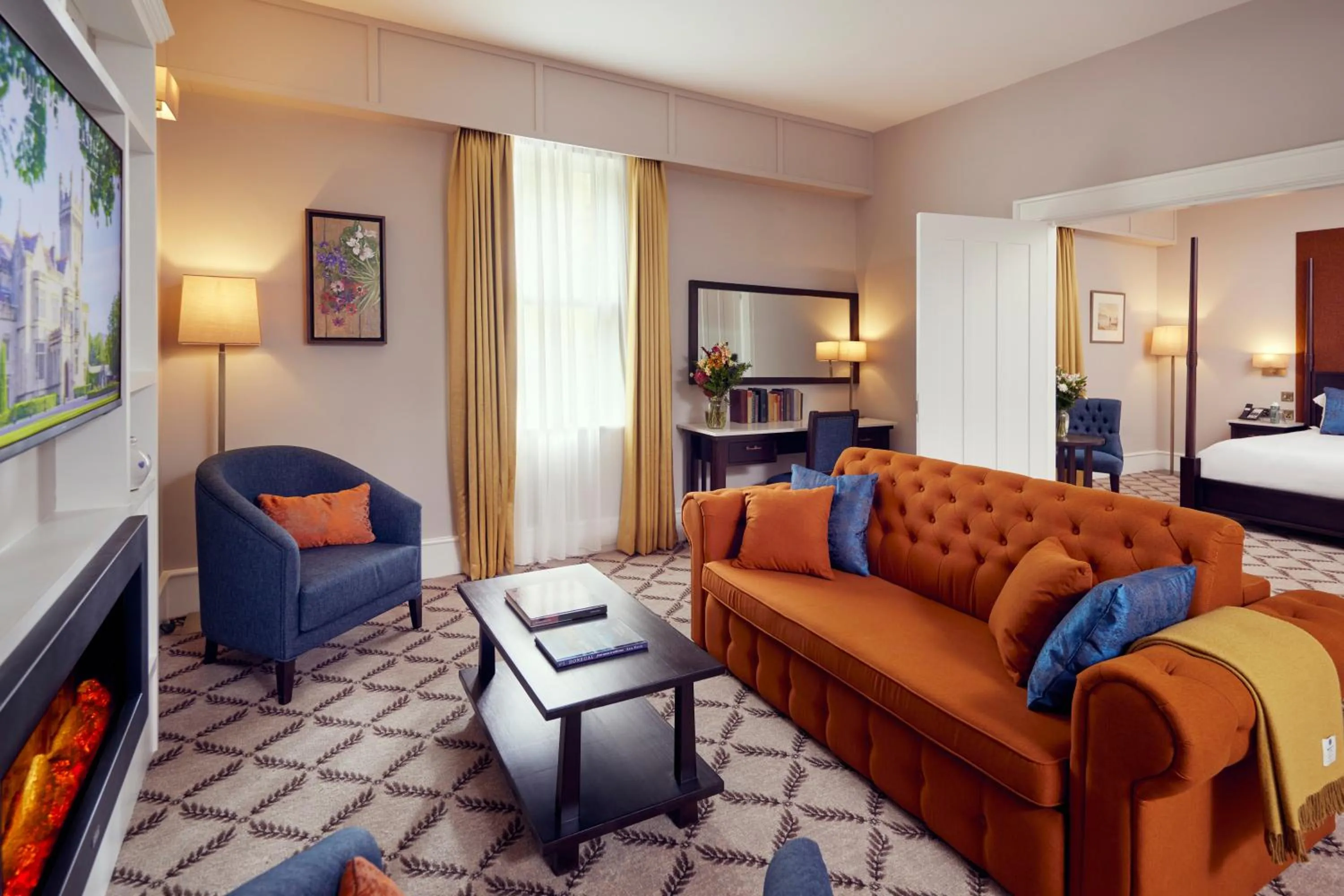 Living room in Lough Eske Castle