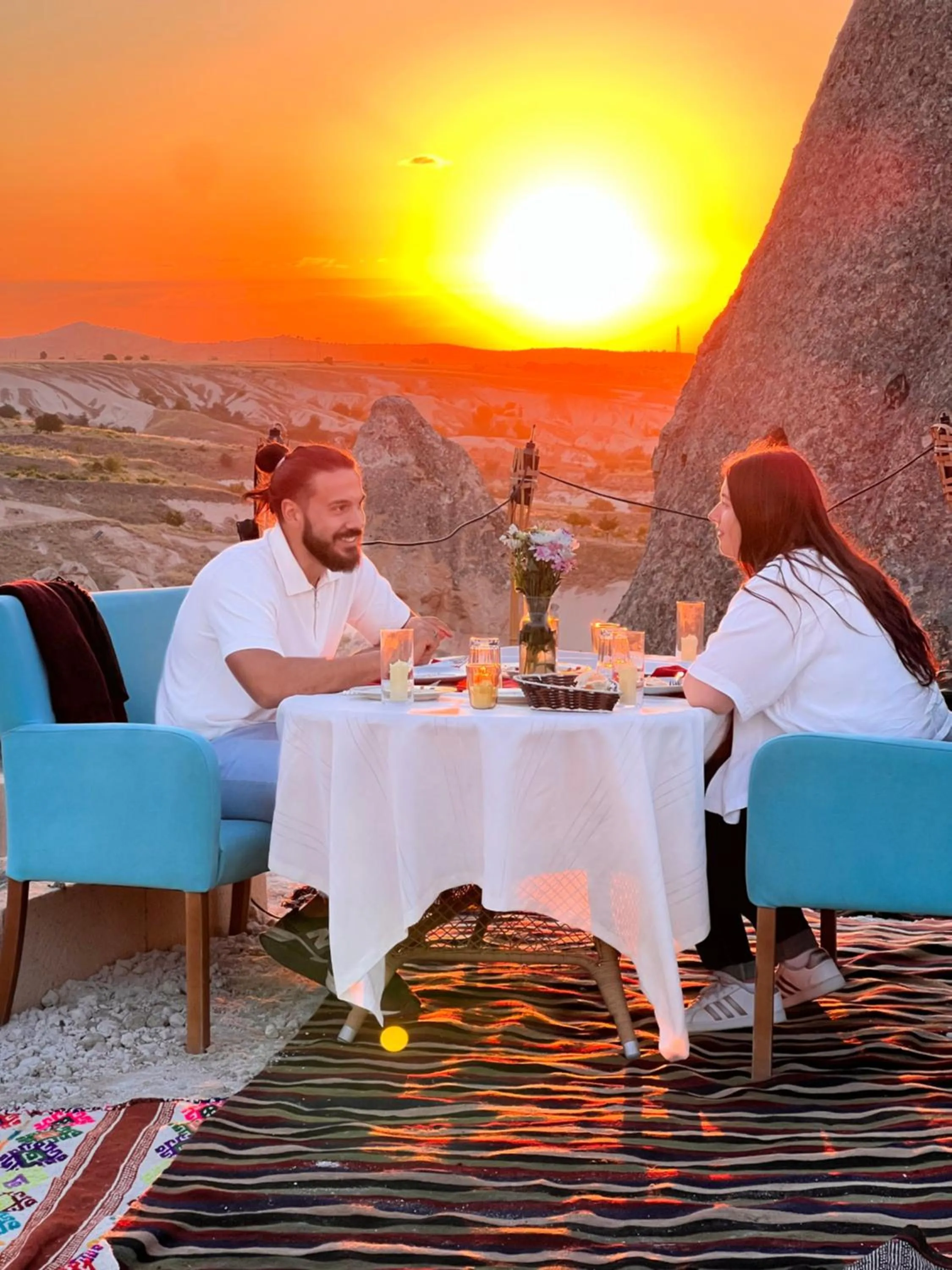 Sunset in Anatelein Cave Hotel