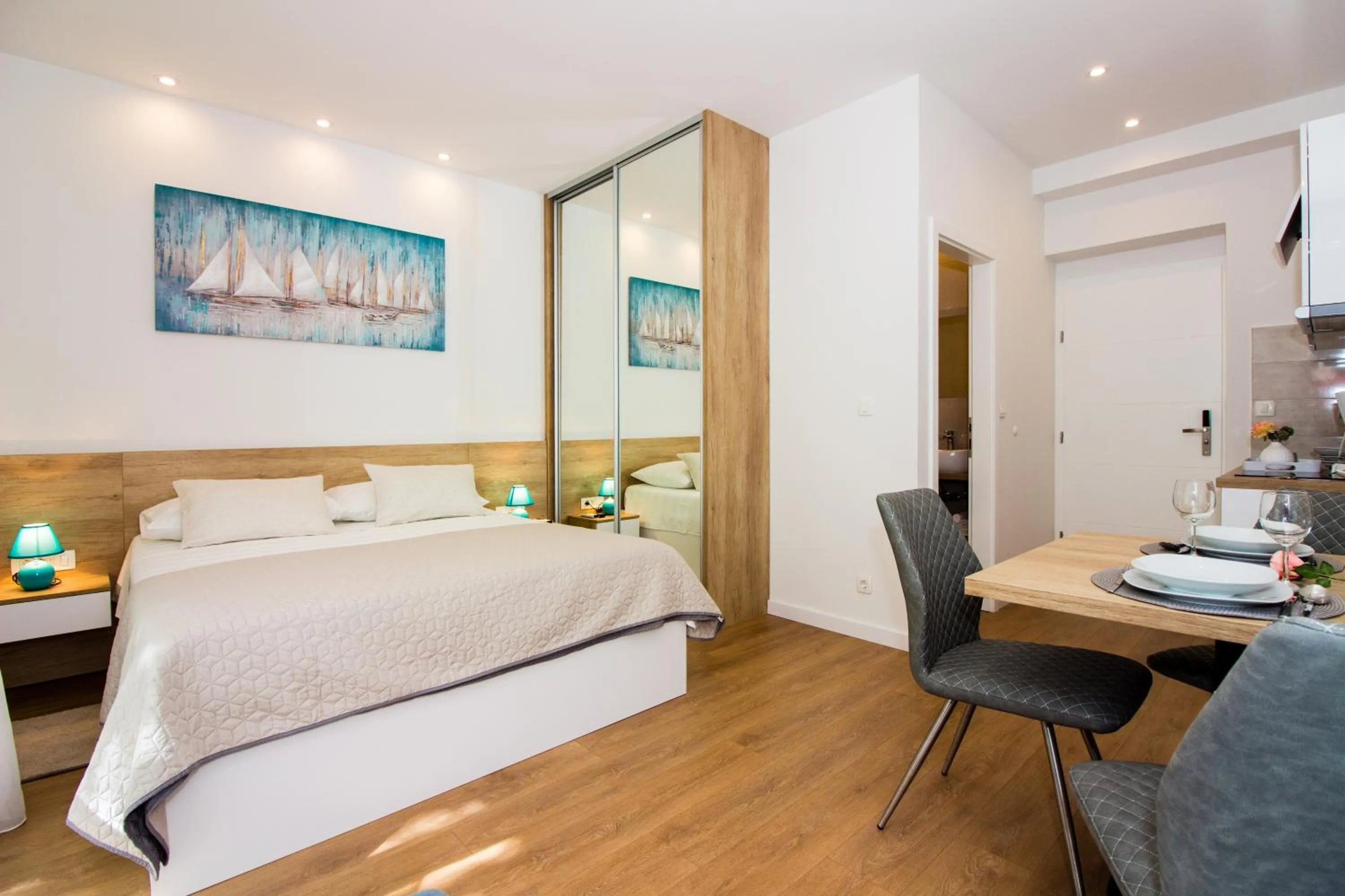 Bed in Lugo Apartments