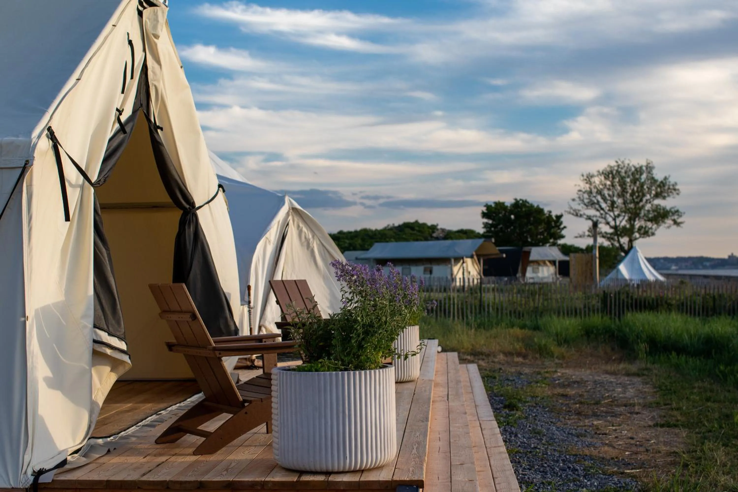 Journey Twin Tent in Collective Retreats Governors Island