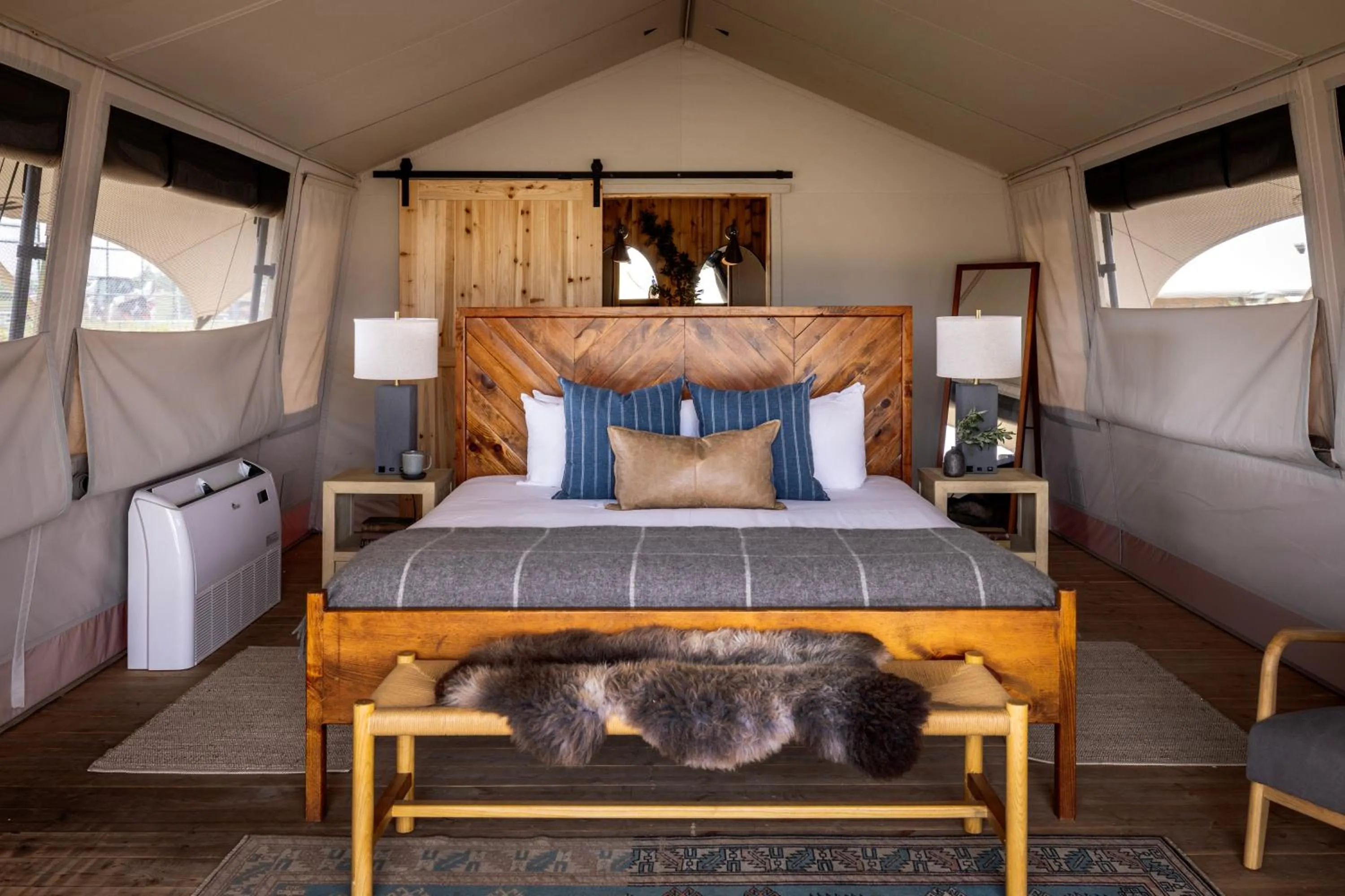 The Expedition Tent in Collective Retreats Governors Island