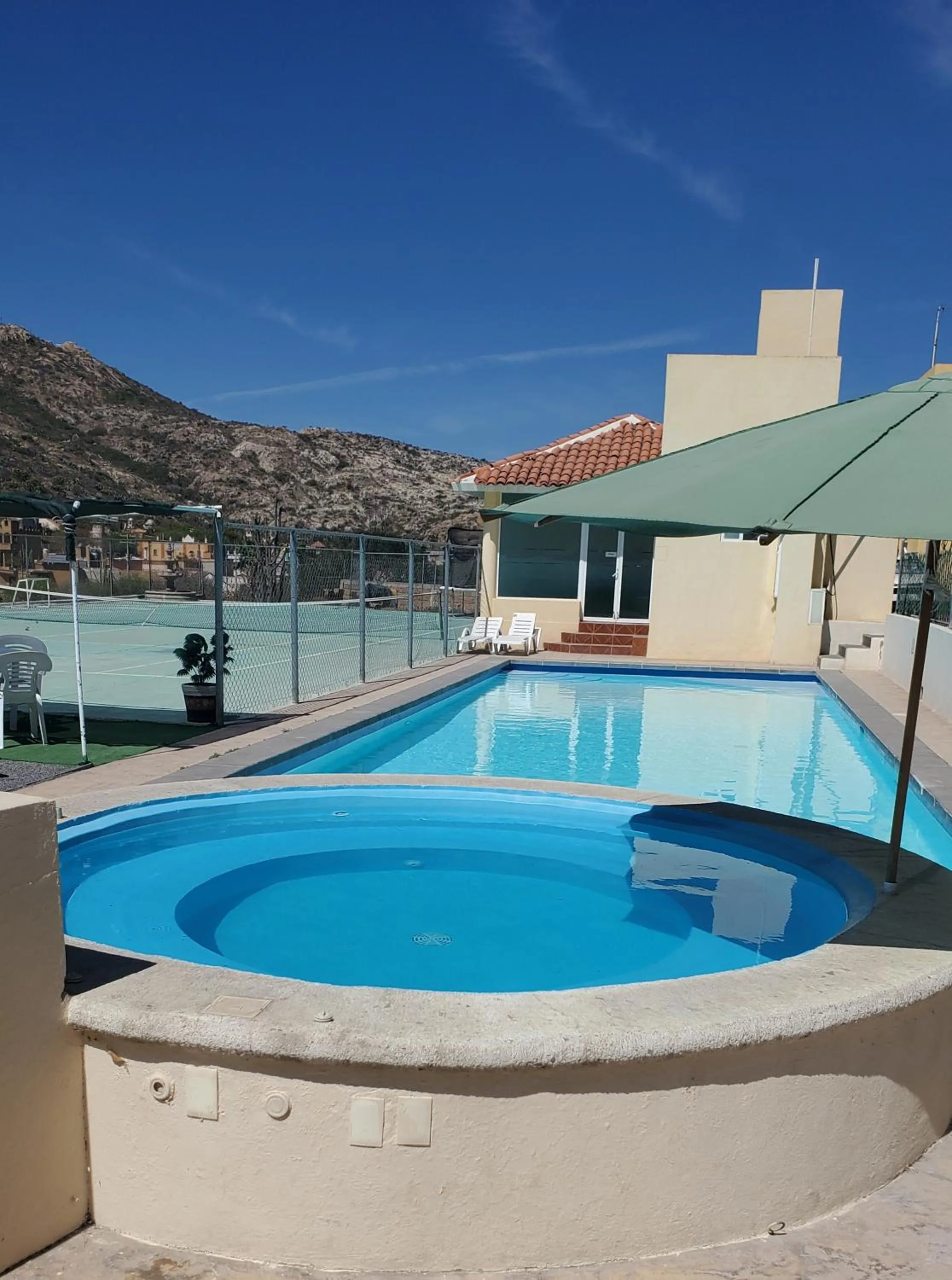 Pool view in Hotel Quinta Las Fuentes Bernal