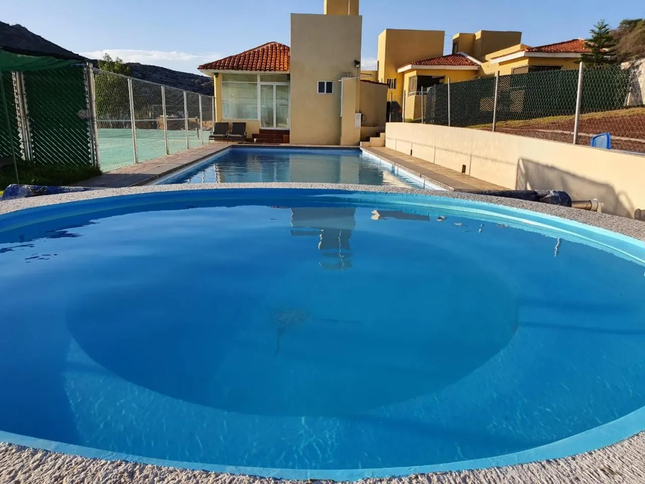 Pool view in Hotel Quinta Las Fuentes Bernal