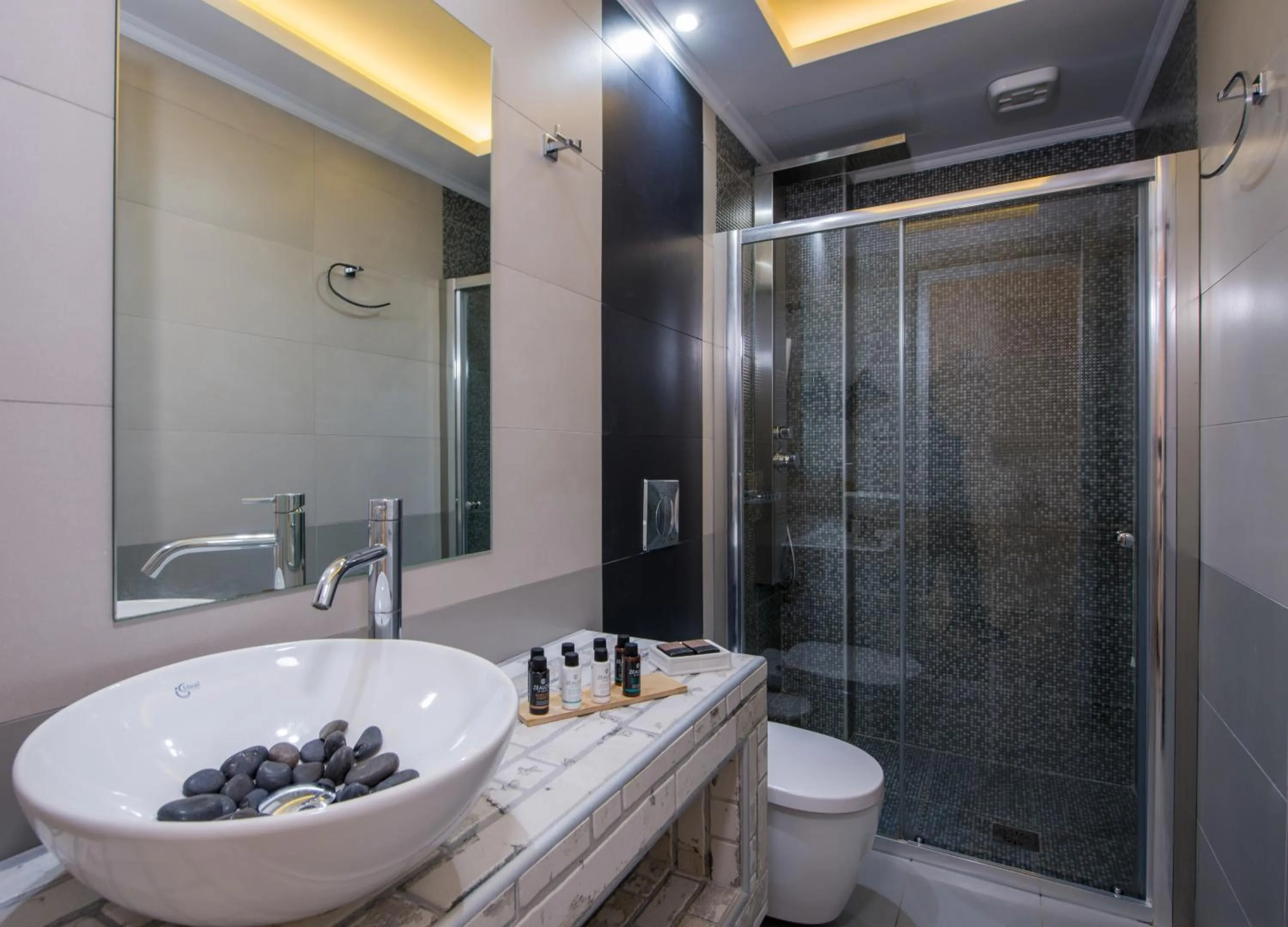 Shower in Seagull Hotel and Apartments