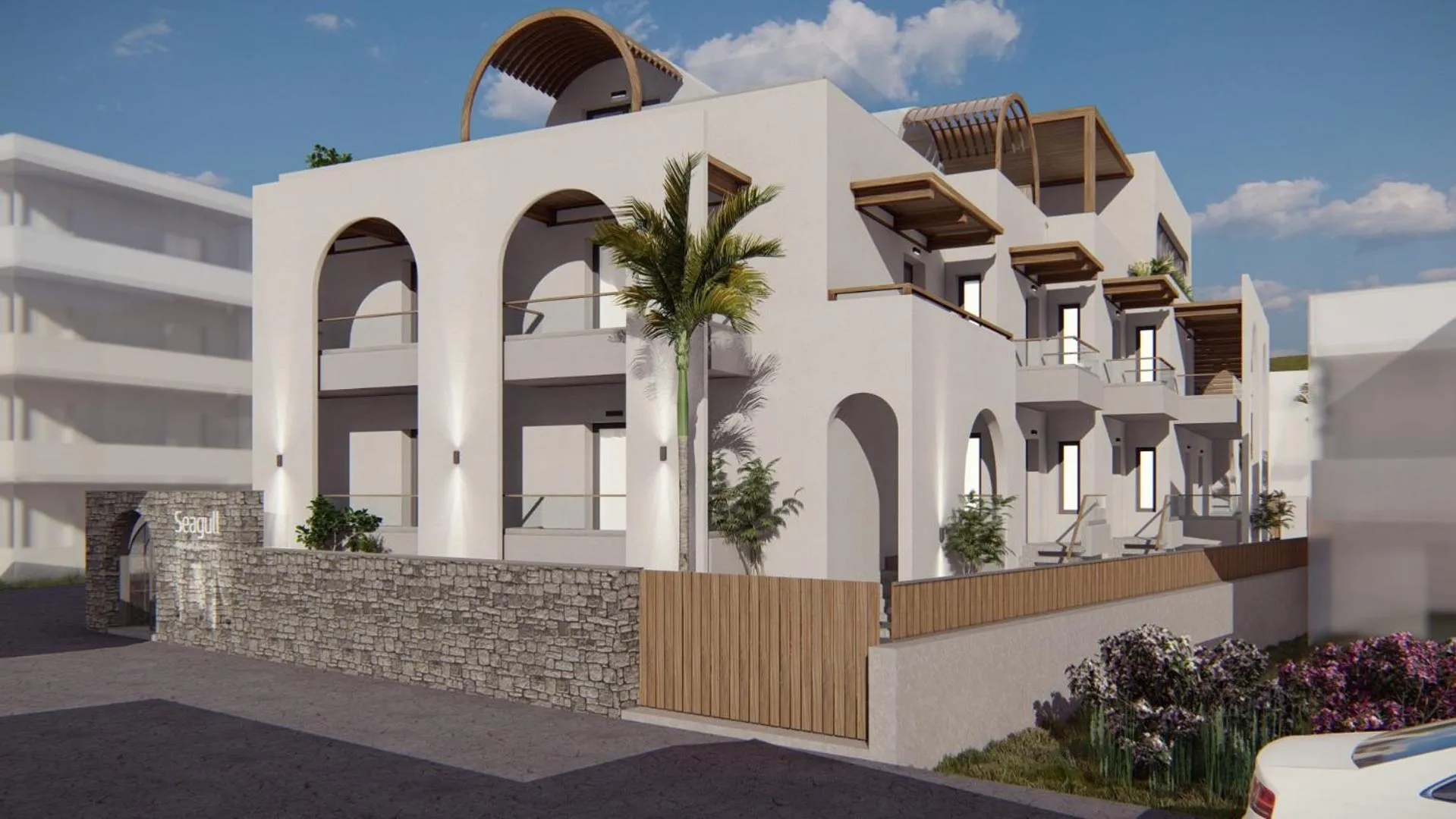 Property building in Seagull Hotel and Apartments