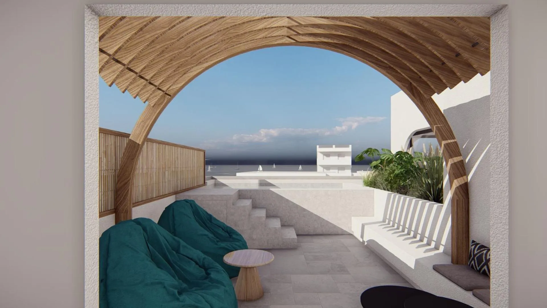 Balcony/Terrace in Seagull Hotel and Apartments