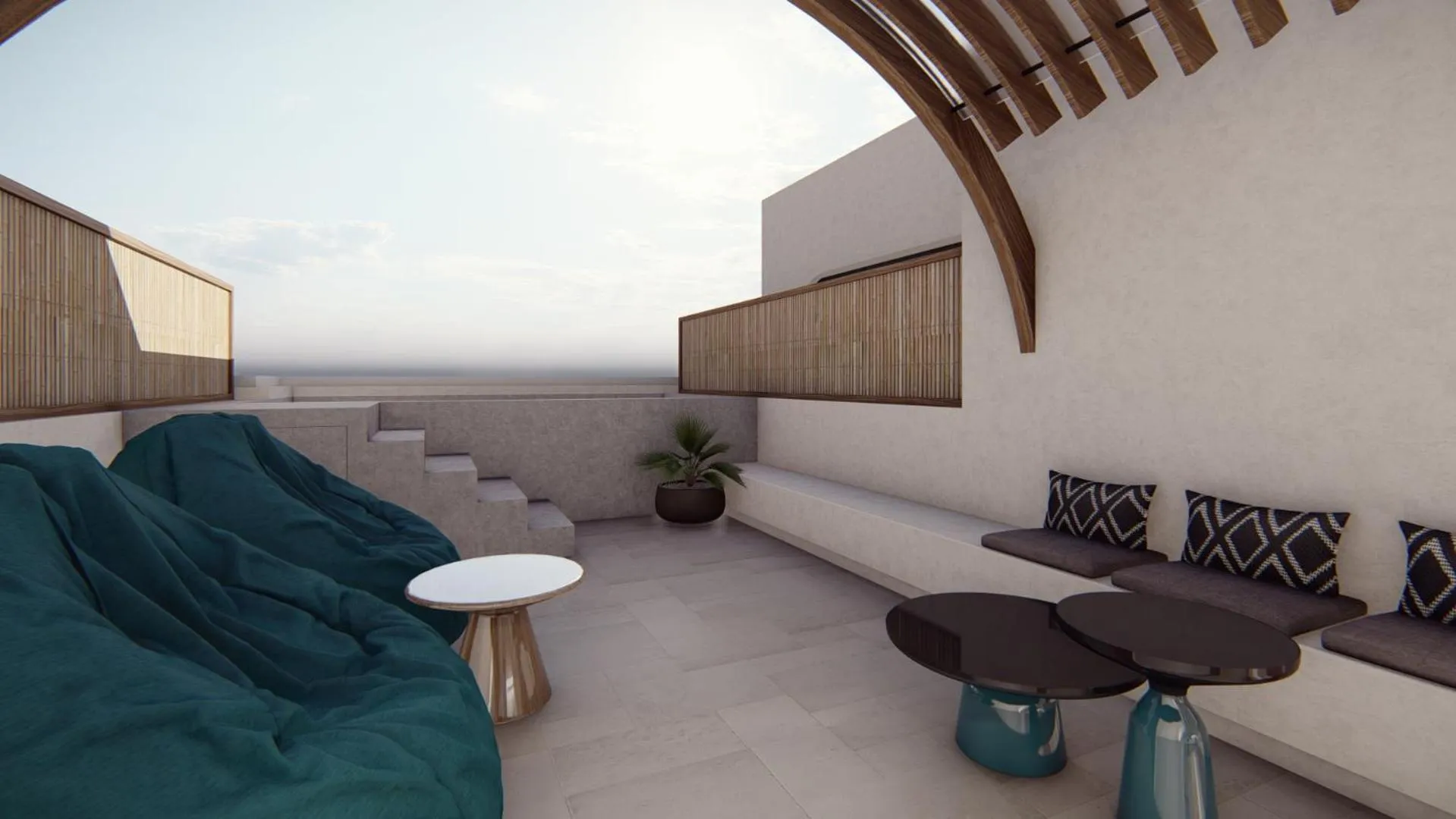 Balcony/Terrace in Seagull Hotel and Apartments