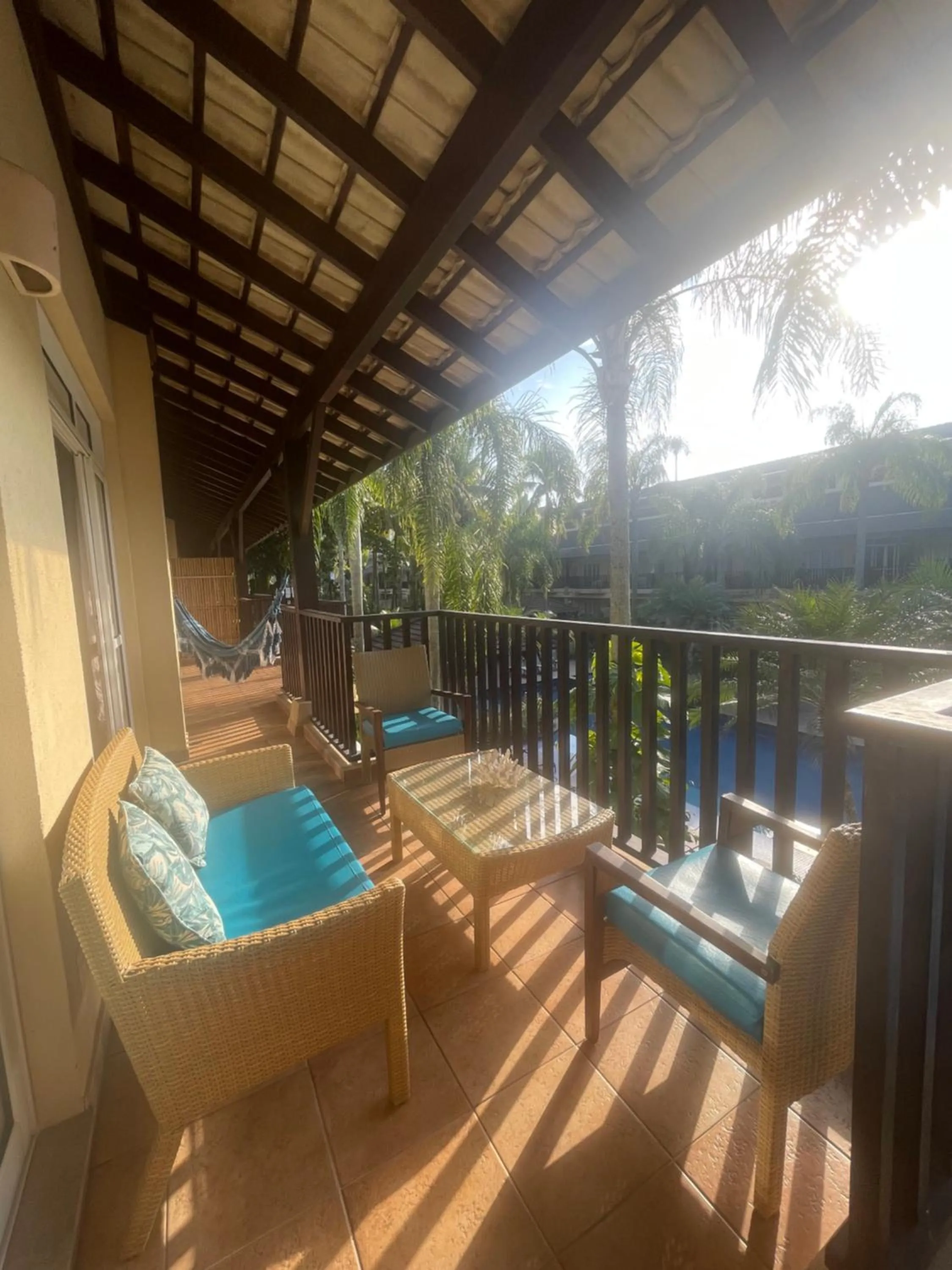 Patio in Residências Garcez - Pantai Enseada - Vista Mar