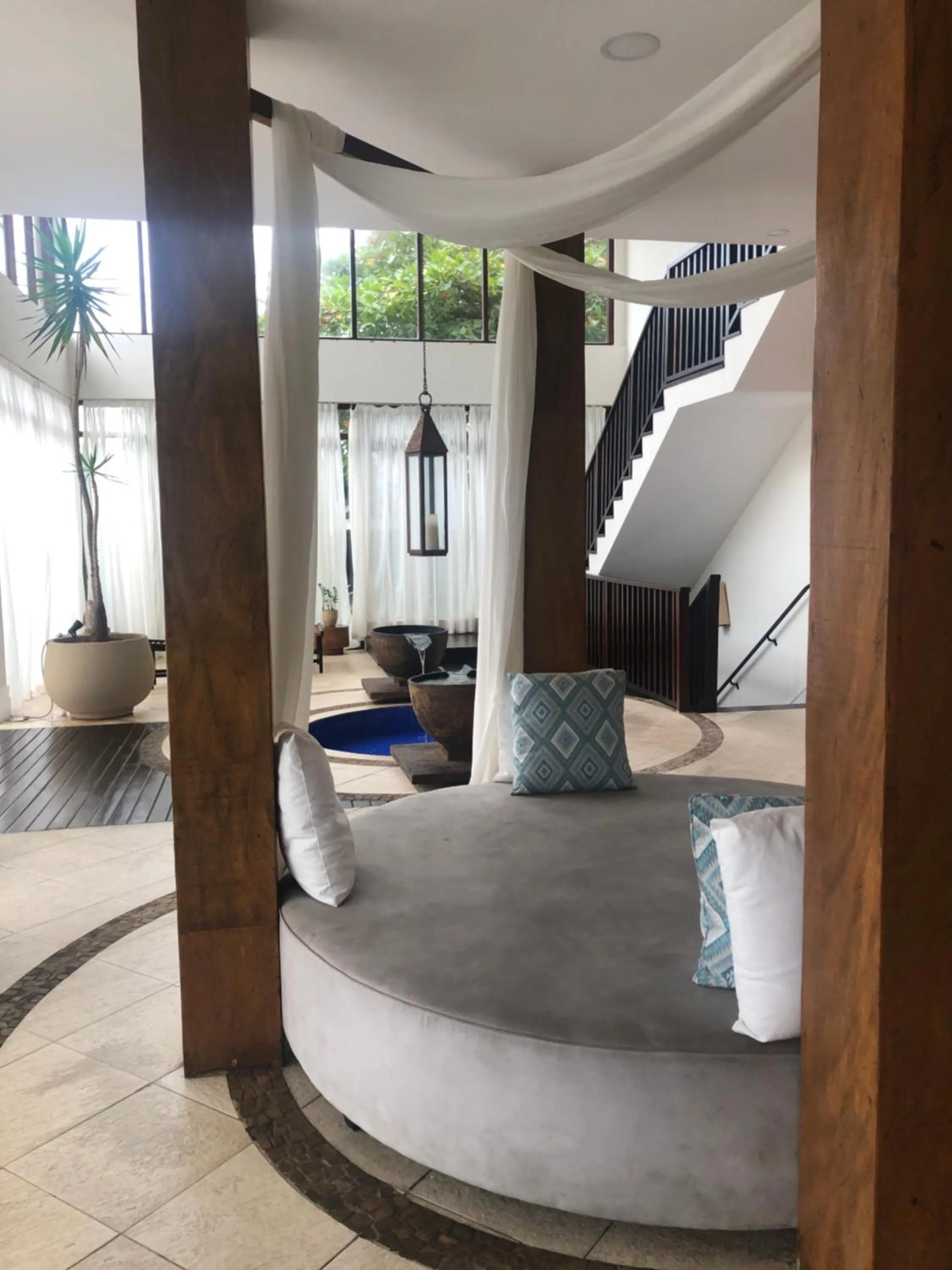 Living room in Residências Garcez - Pantai Enseada - Vista Mar