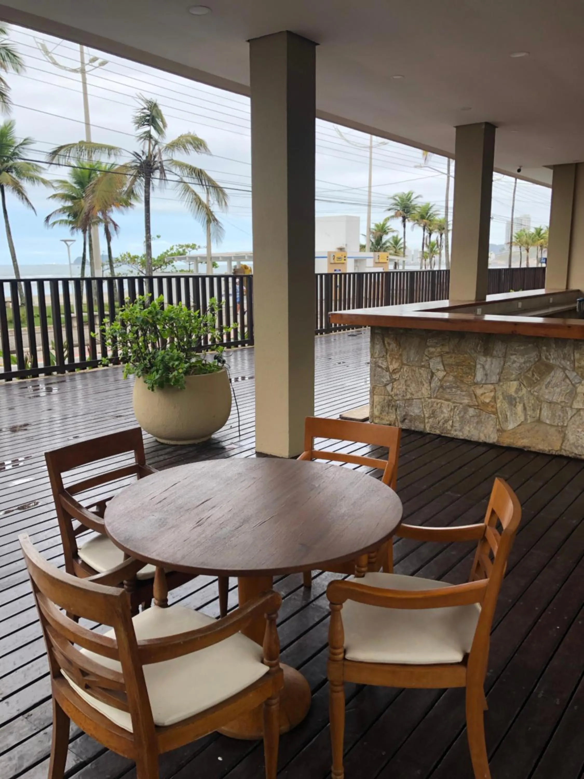 Seating area in Residências Garcez - Pantai Enseada - Vista Mar