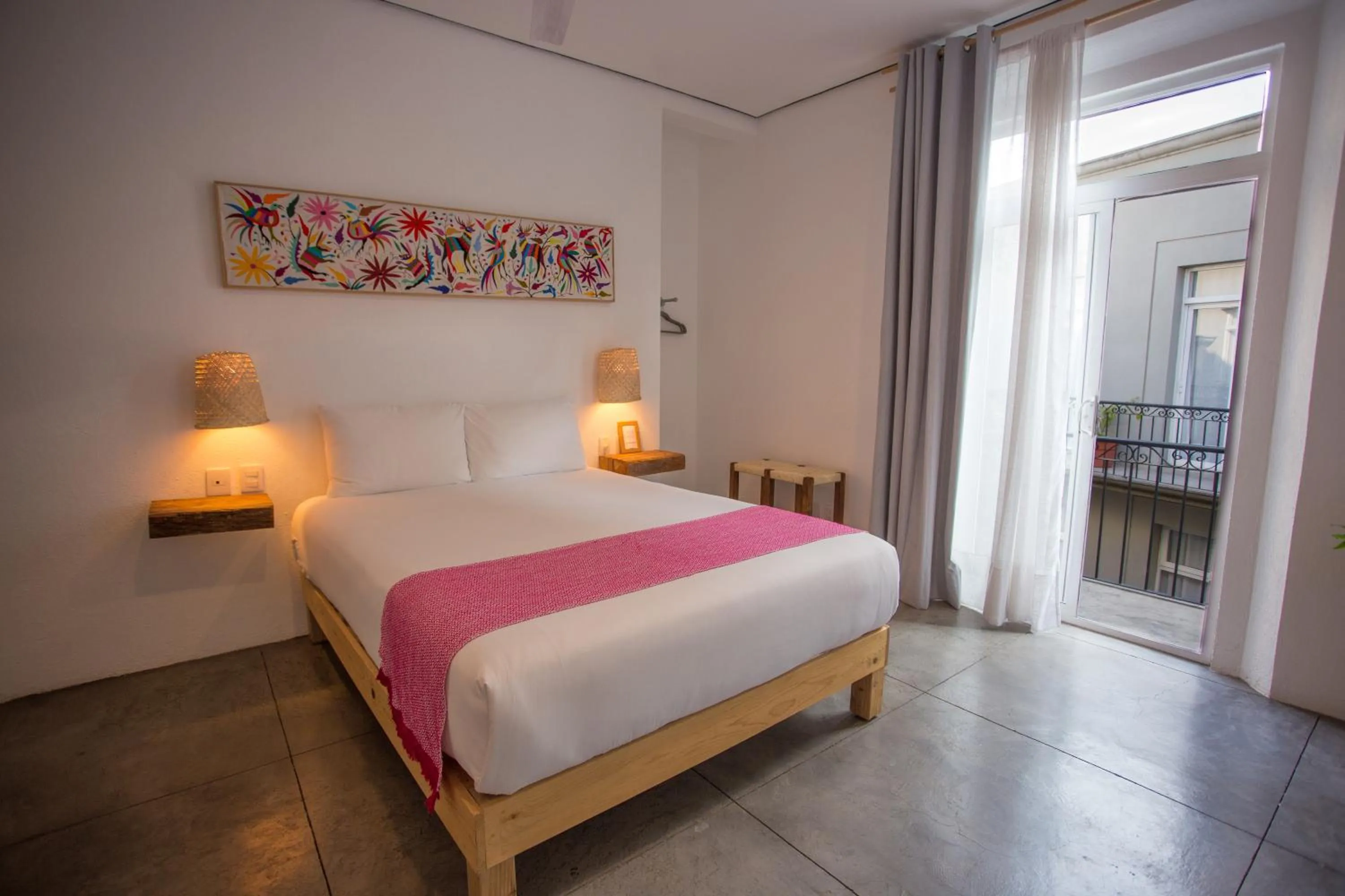 Bed in Hotel Mamá Carlota