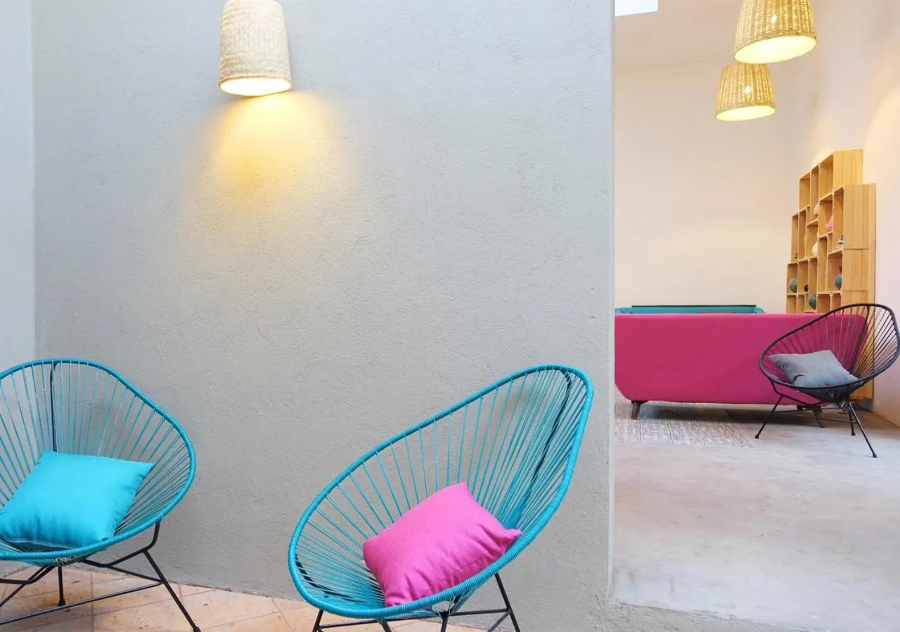 Lobby or reception in Hotel Mamá Carlota