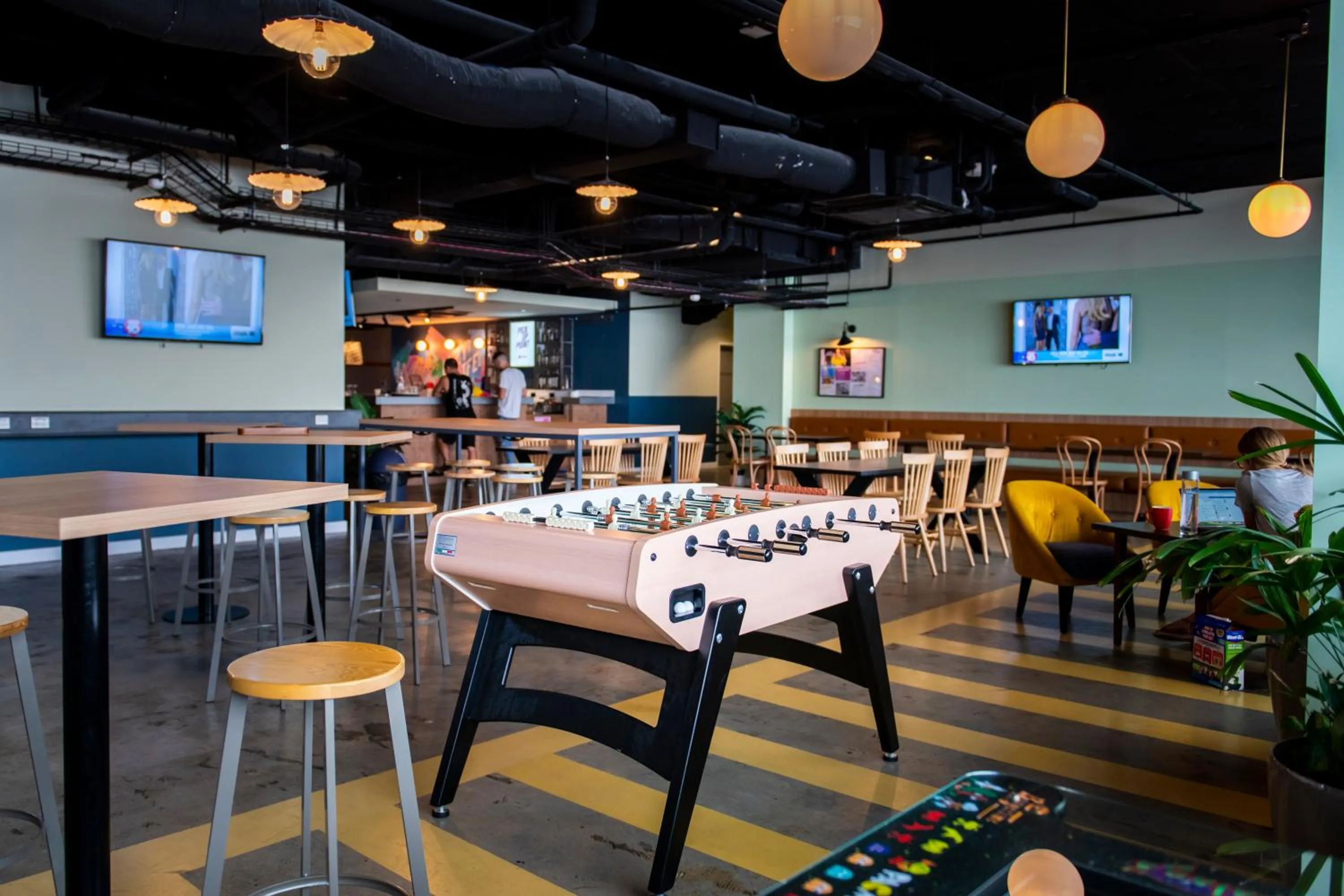 Communal lounge/ TV room in Hostel G Perth