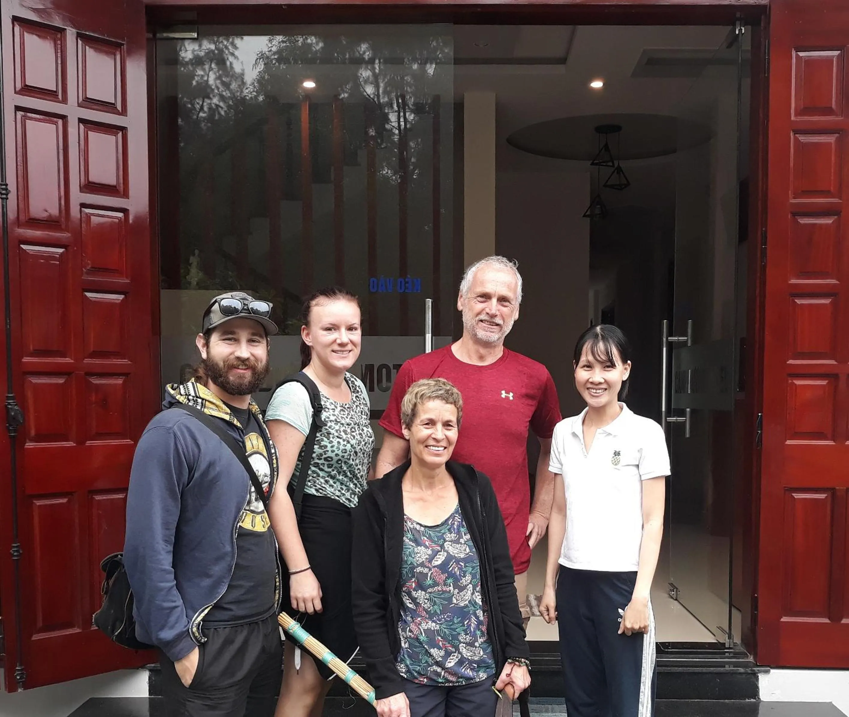 group of guests in CANH DUONG MOTEL