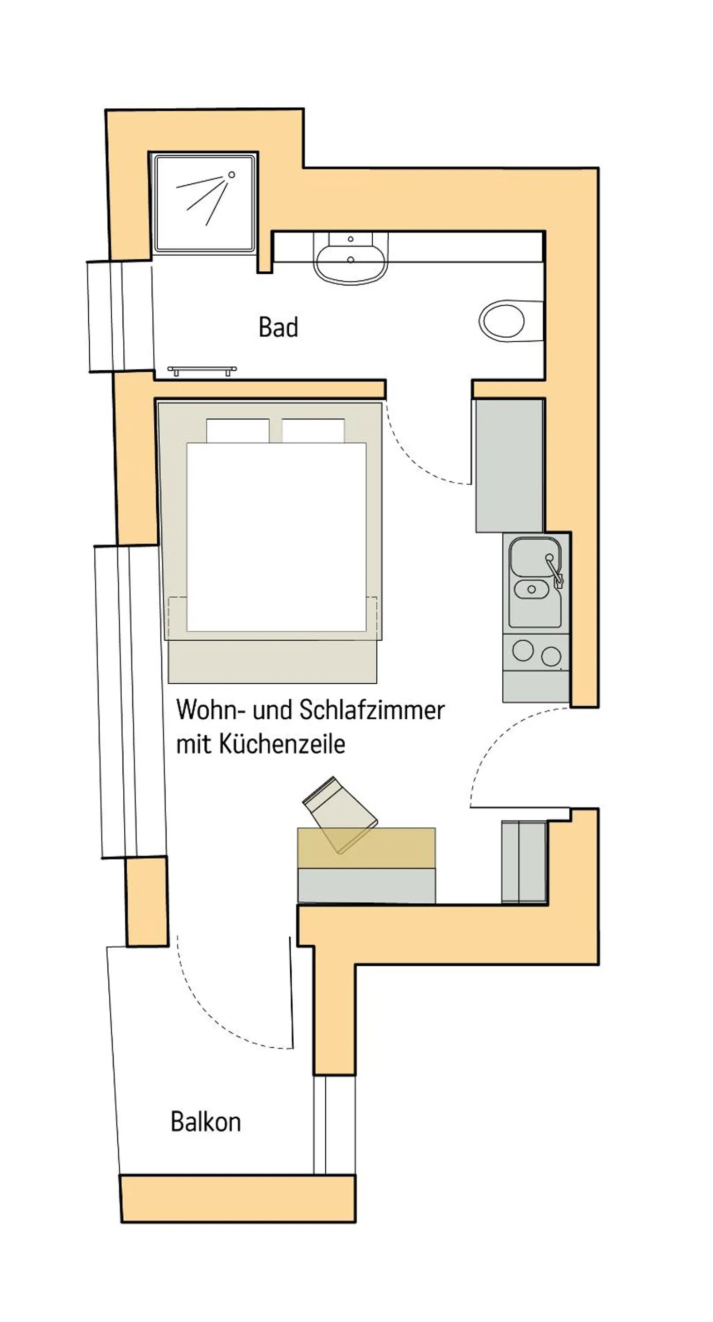 Floor plan in Familienhotel Weimar mit Ferienwohnungen