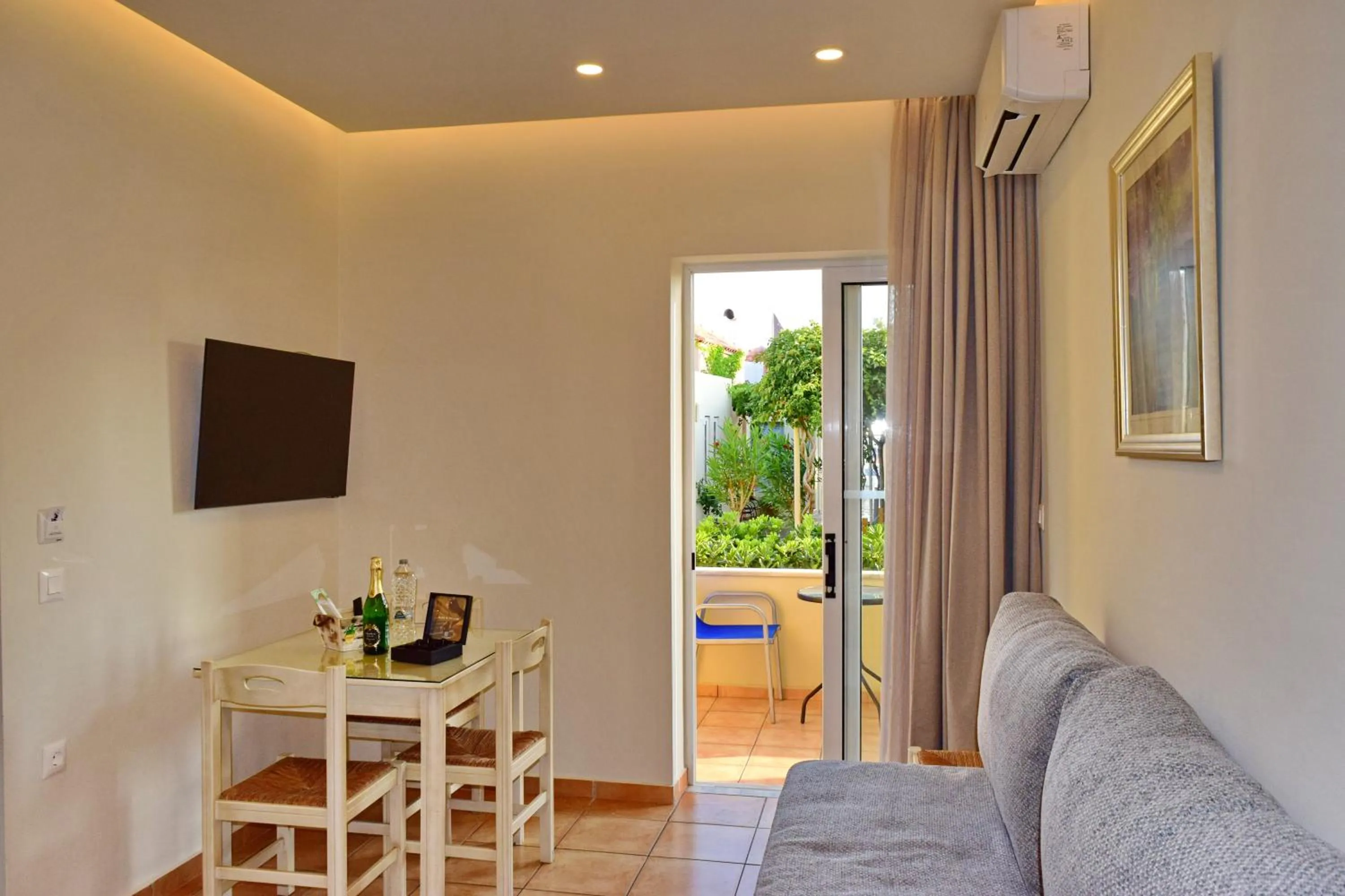 Seating area in Melina Beach