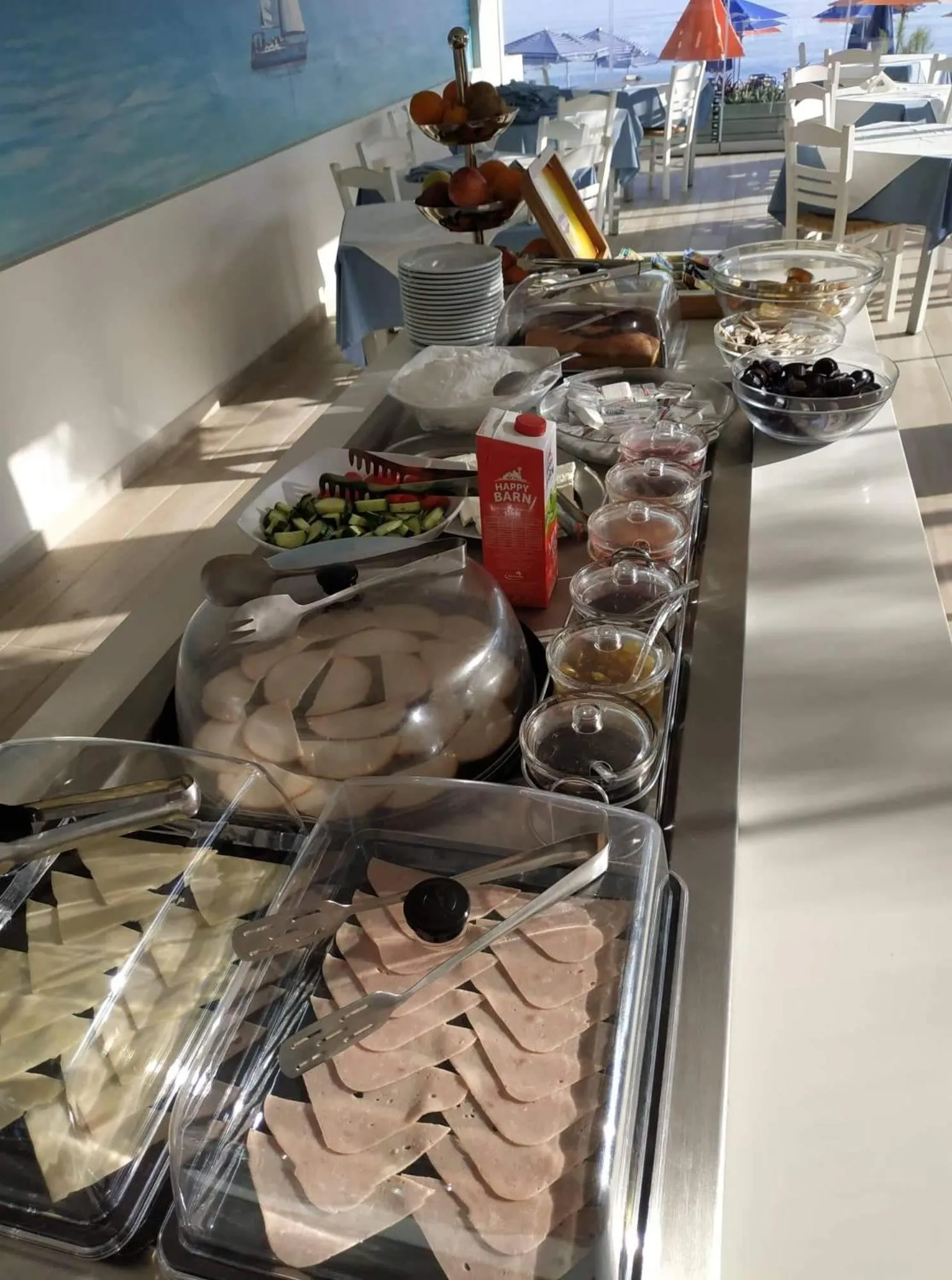 Buffet breakfast in Melina Beach