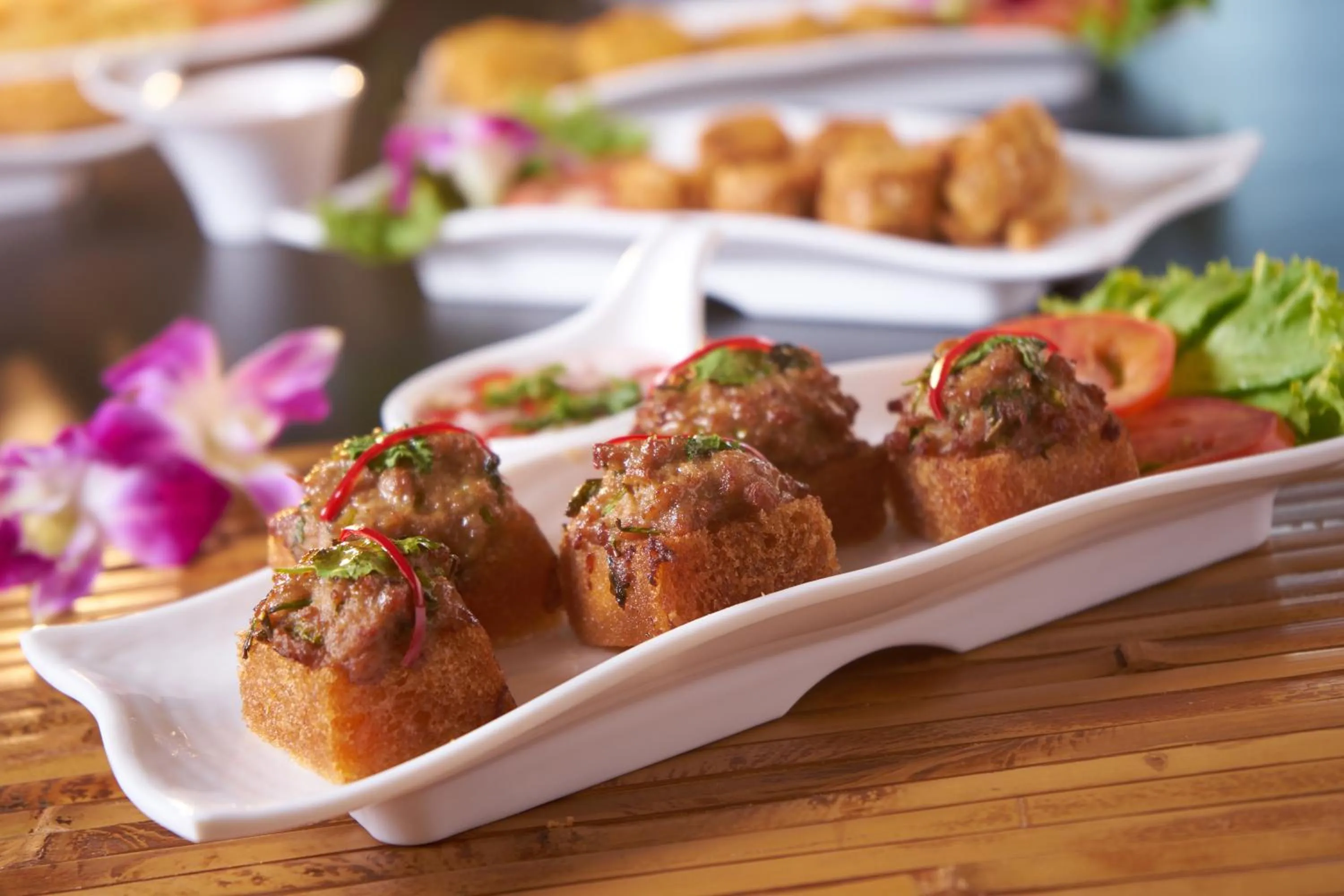 Food close-up in Sabai Place Donmueang Airport