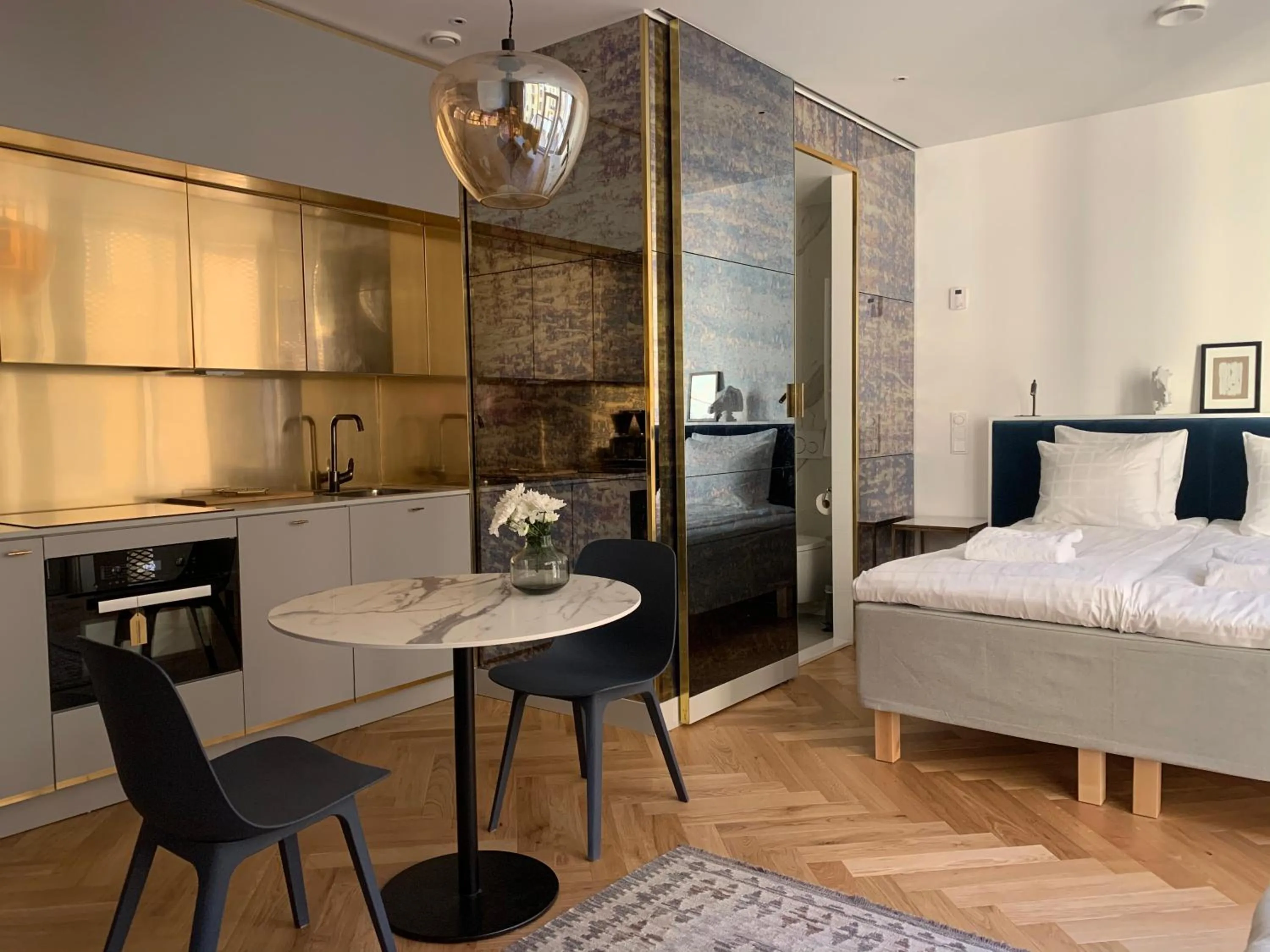 Bed in Bob W Helsinki Ullanlinna