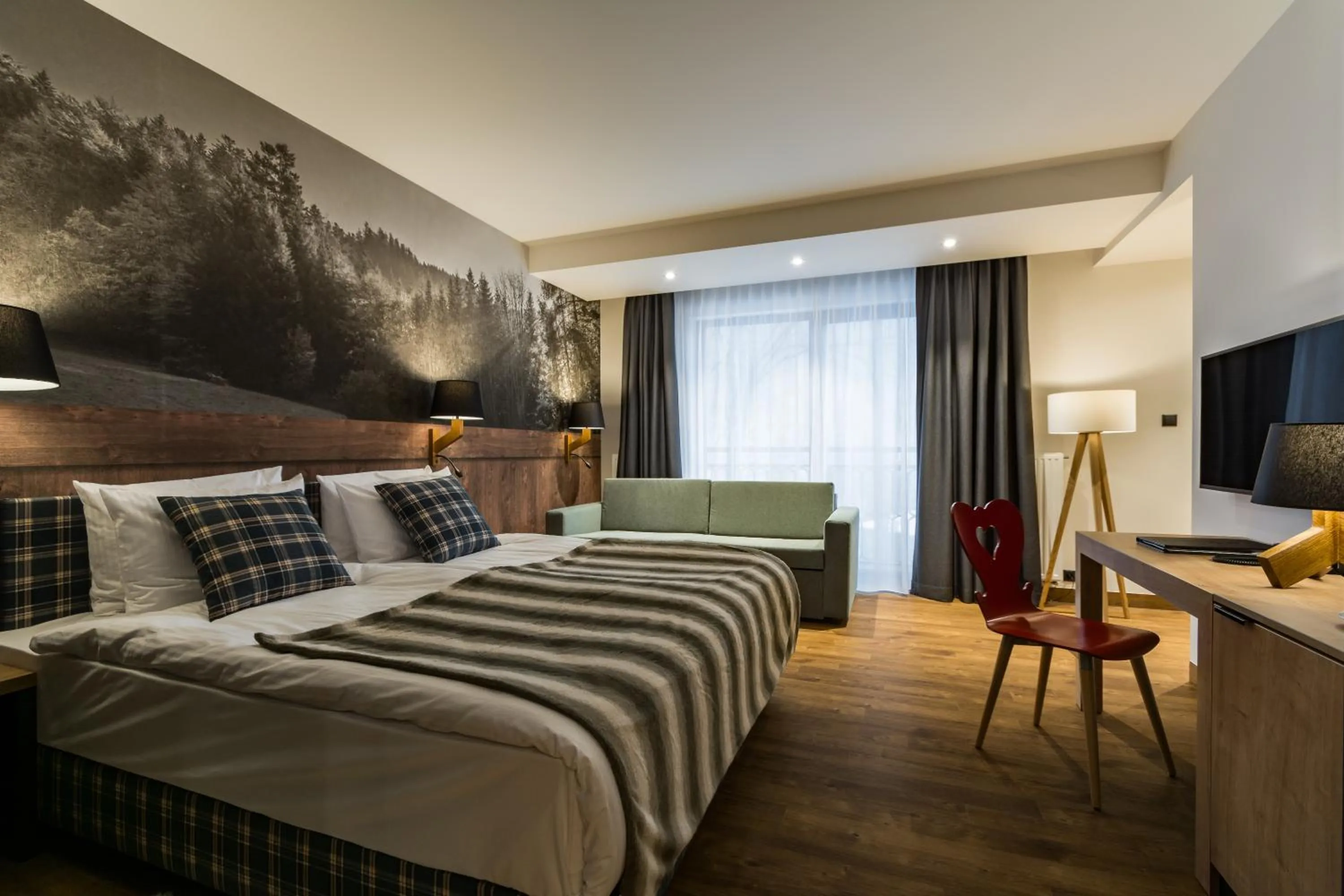 Bed in Szczawnica Park Resort & Spa
