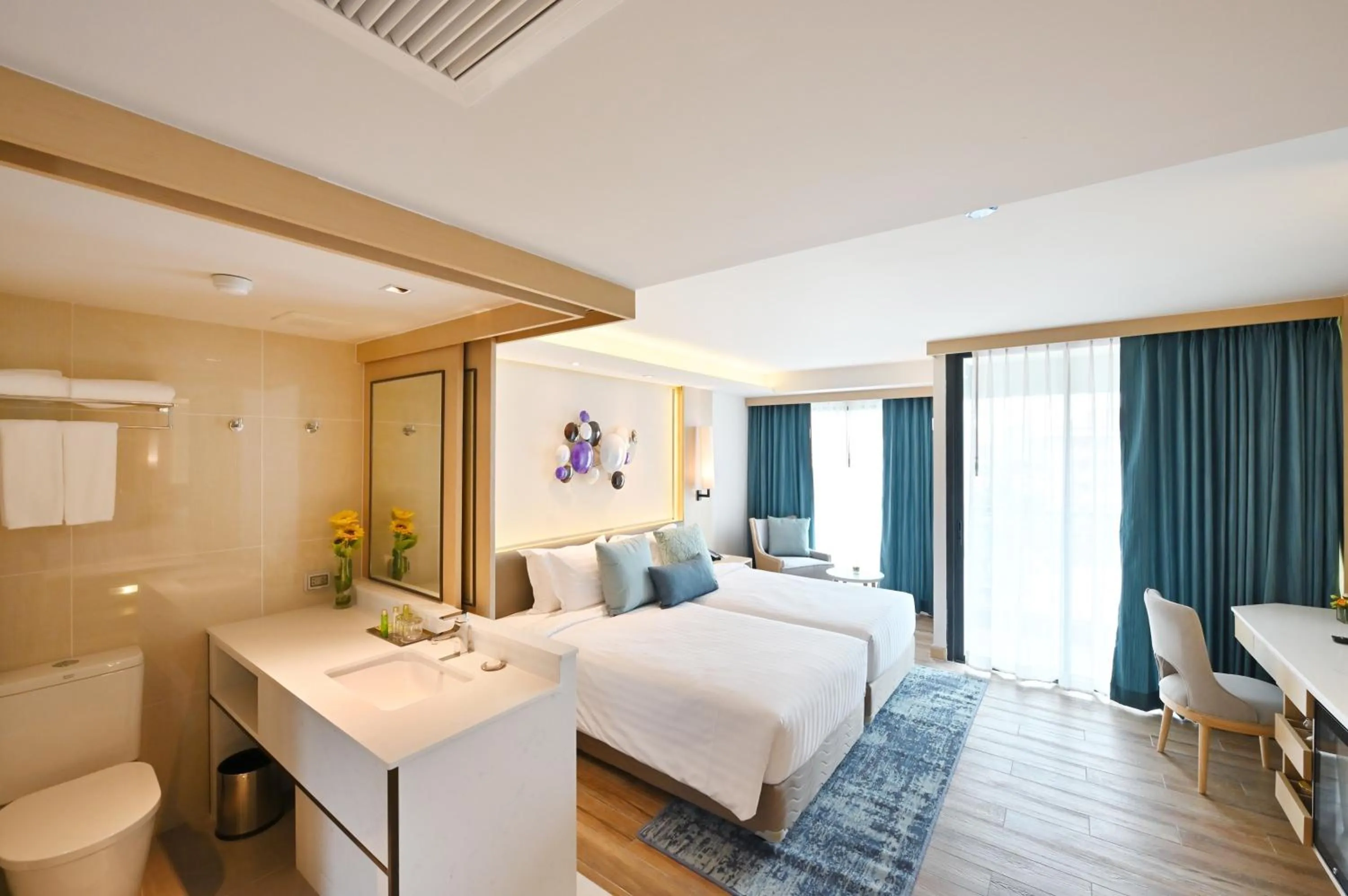 Decorative detail, Bed in M Pattaya Hotel - SHA Extra Plus