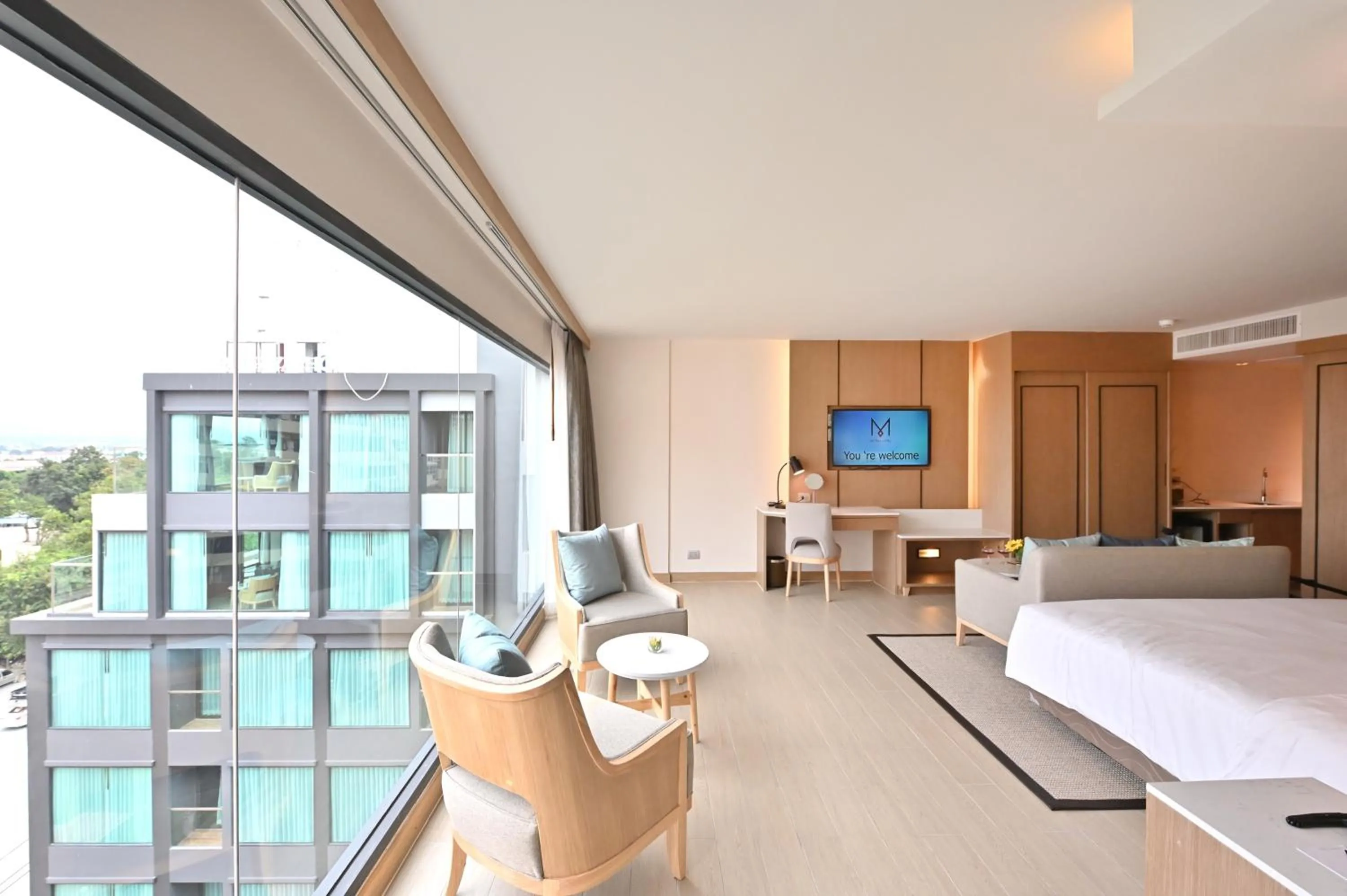 Decorative detail, Bed in M Pattaya Hotel - SHA Extra Plus