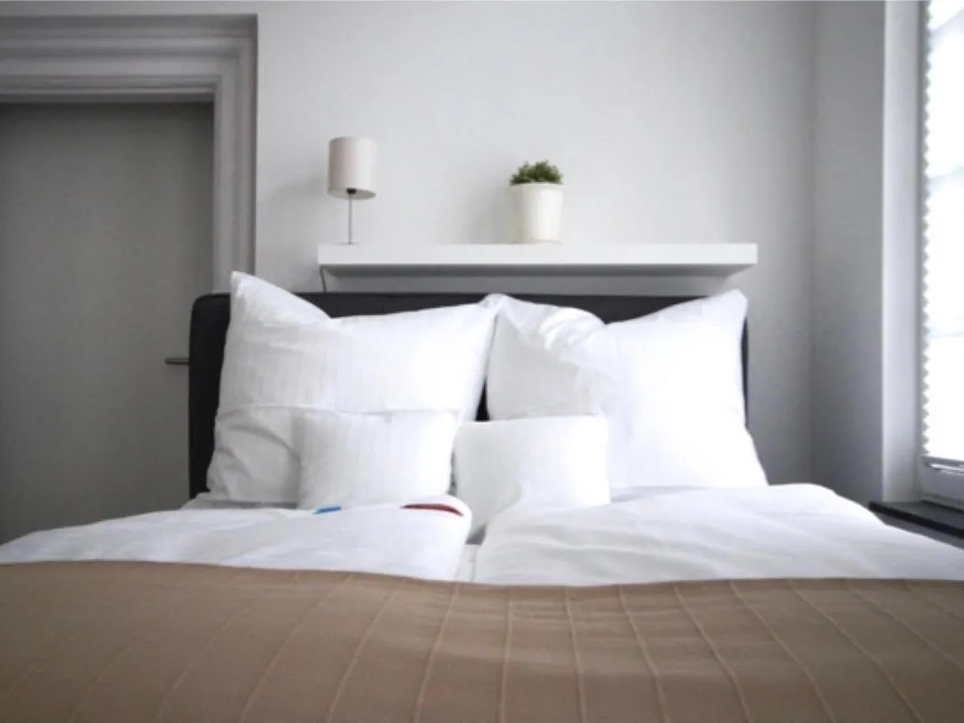 Bedroom, Bed in Fachwerk Hotel Wuppertal