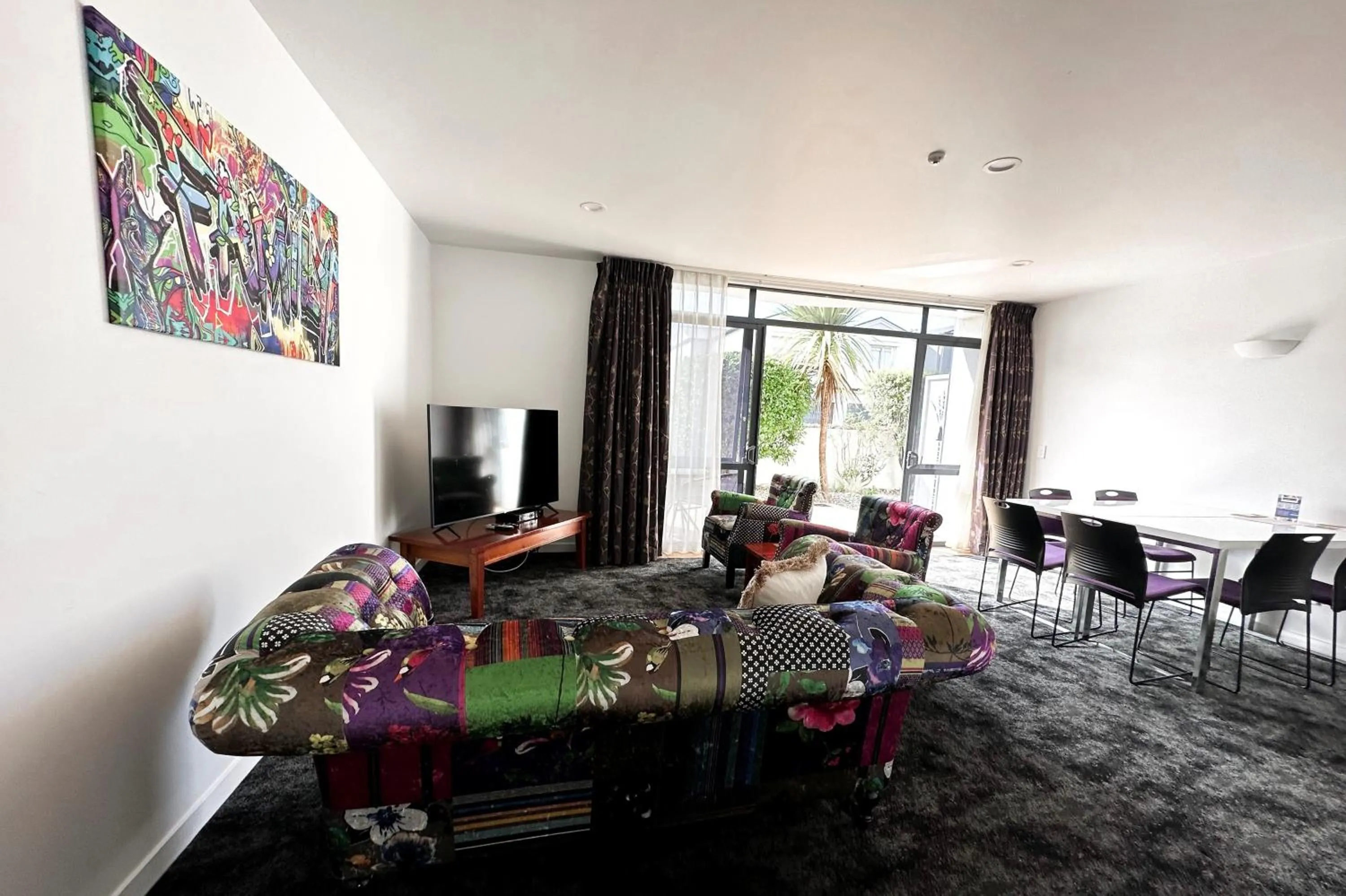 Living room in Delorenzo Studio Apartments