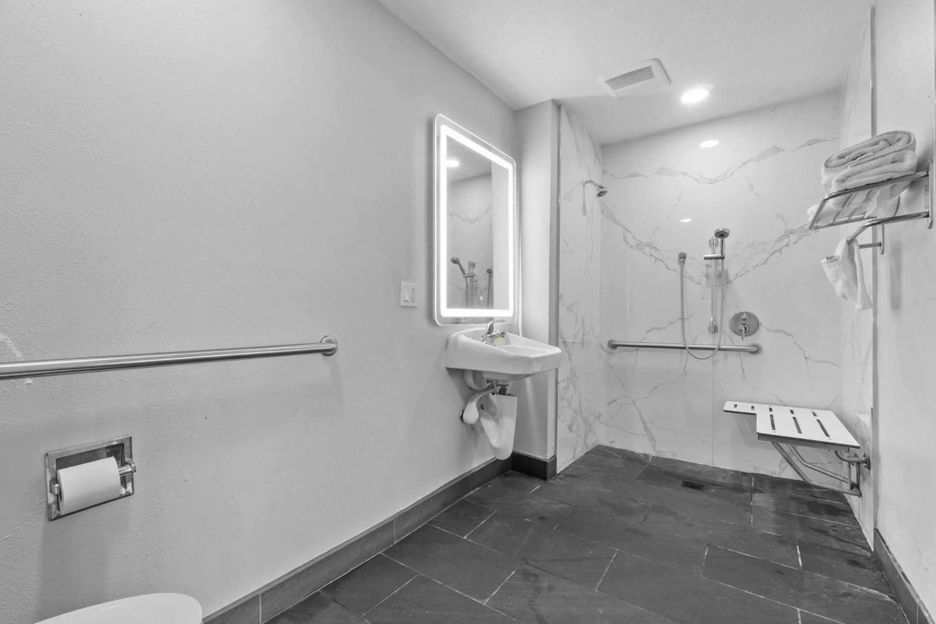 Shower in Travelodge by Wyndham Fairplex Pomona