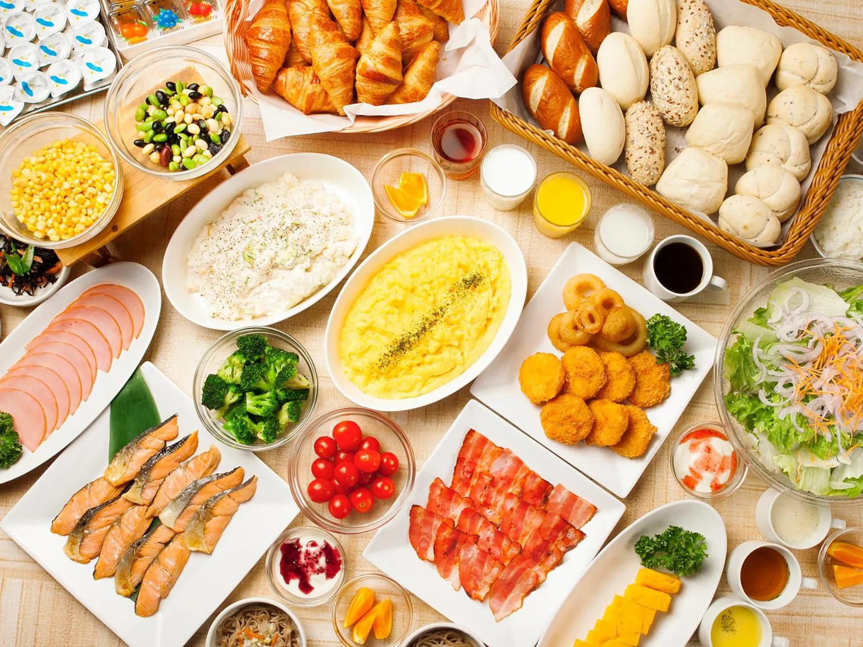 Breakfast in Hotel Route-Inn Niihama