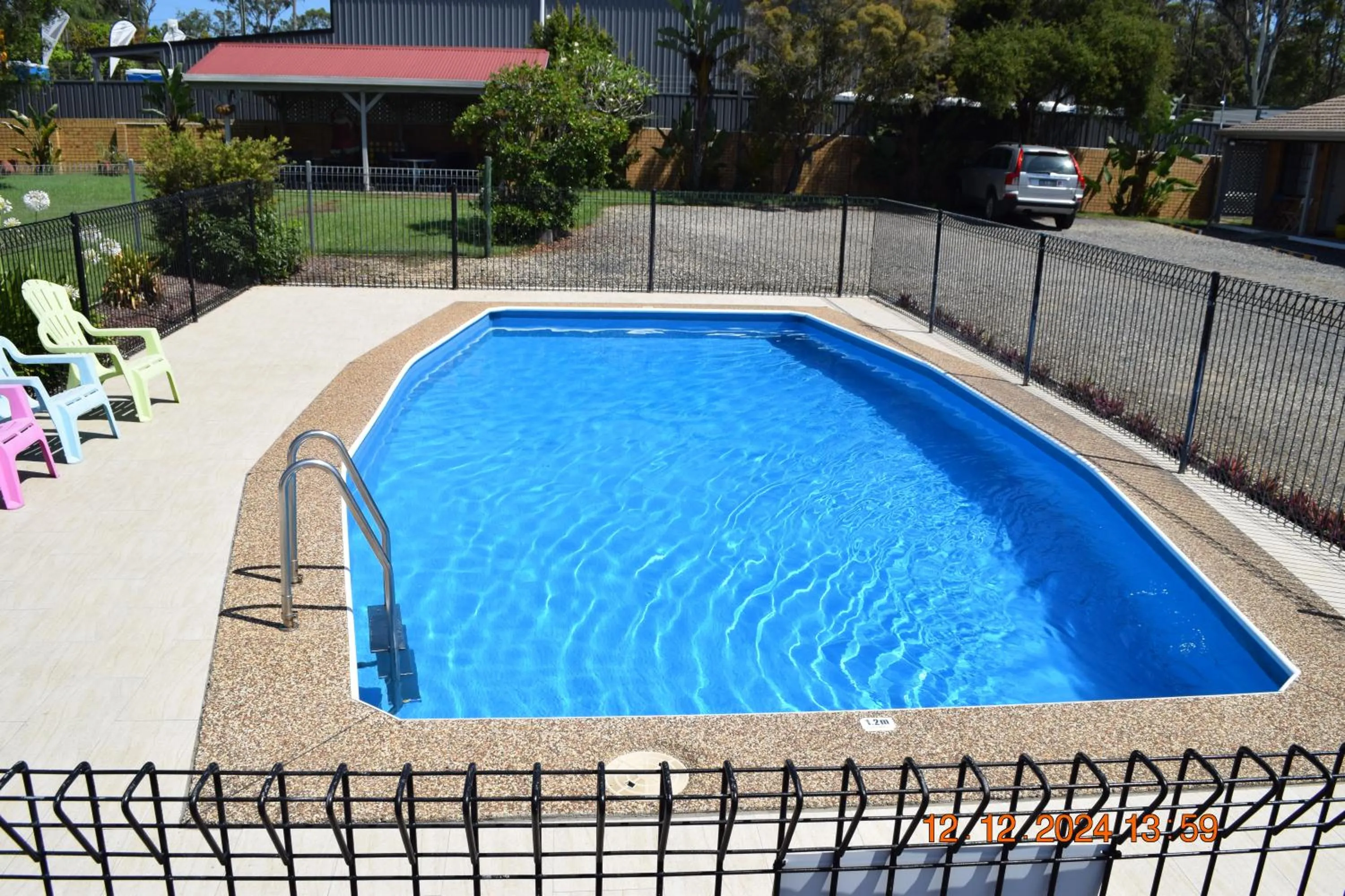 Pool view in Taree Country Motel