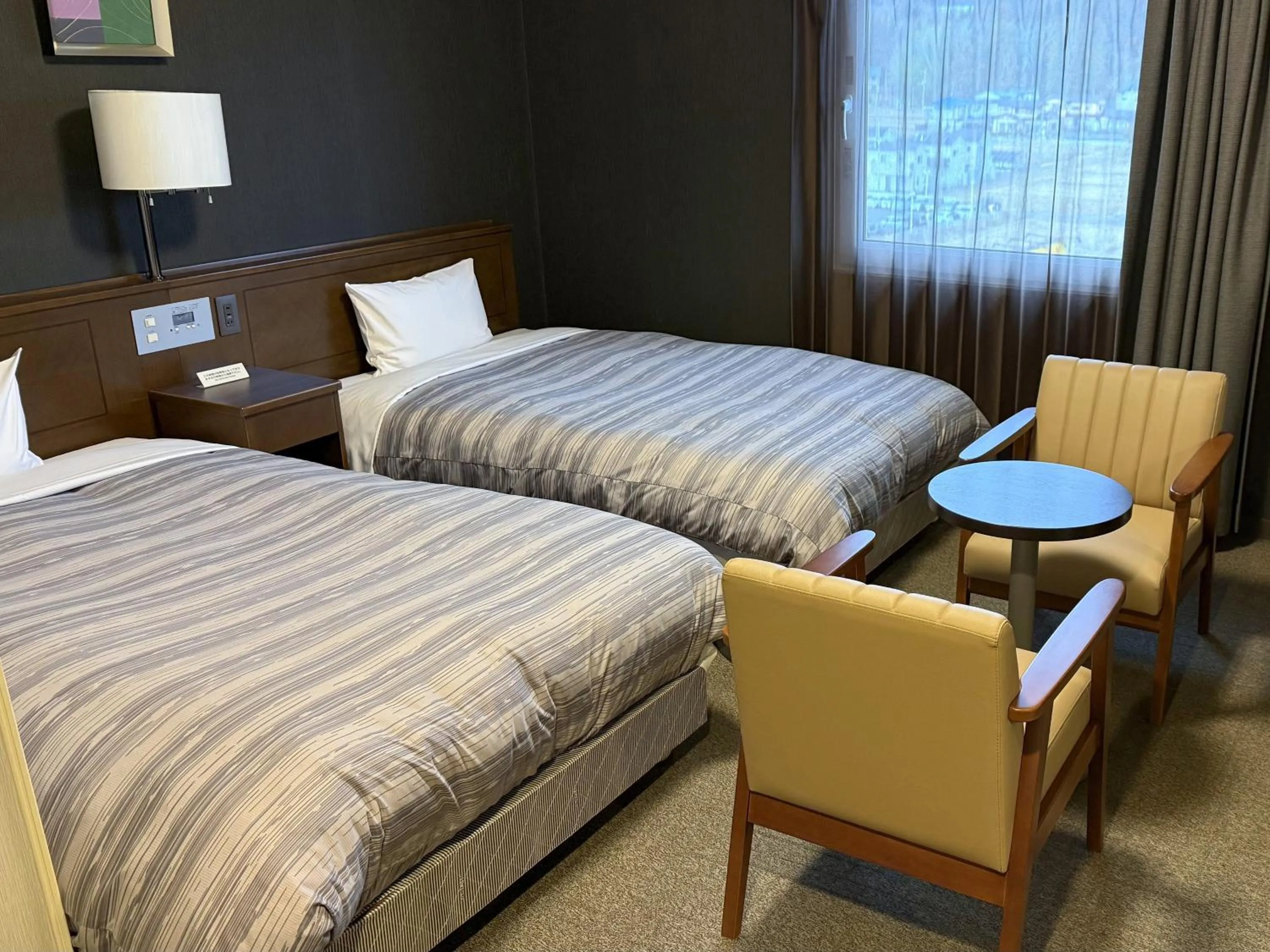 Photo of the whole room, Bed in Hotel Route-Inn Ichinoseki Inter