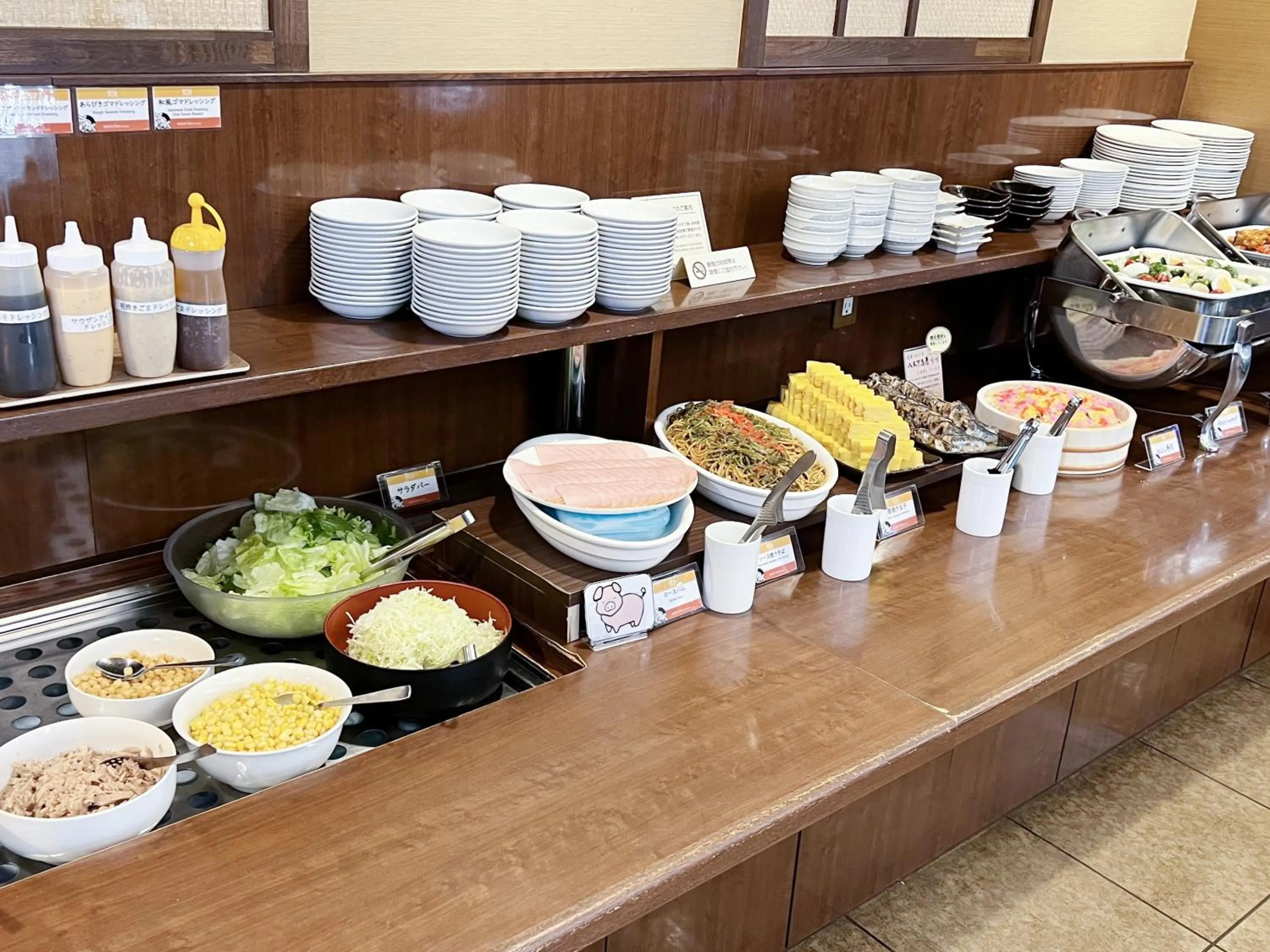 Breakfast in Hotel Route-Inn Ichinoseki Inter
