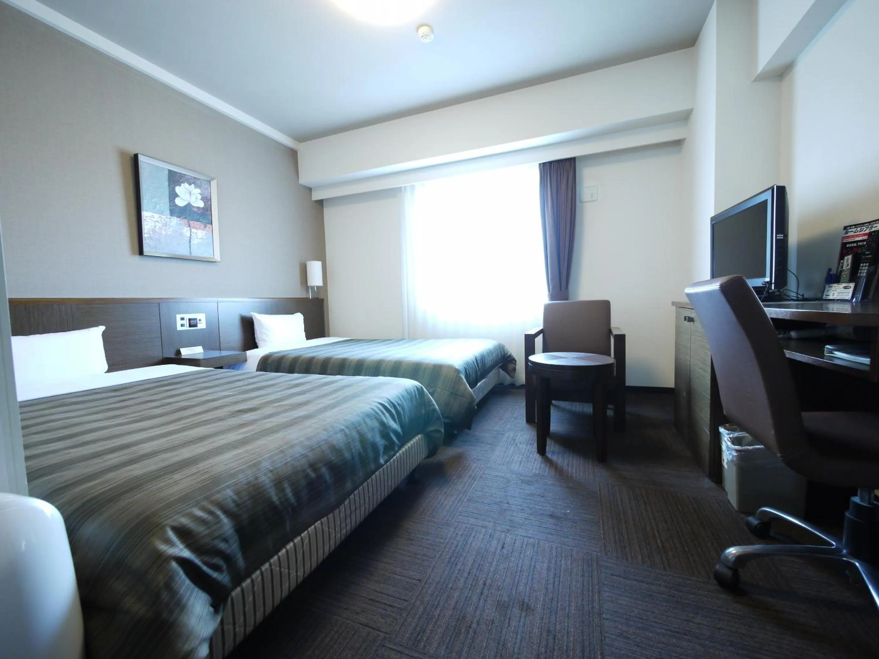 Bed in Hotel Route-Inn Ishinomaki Kanan Inter