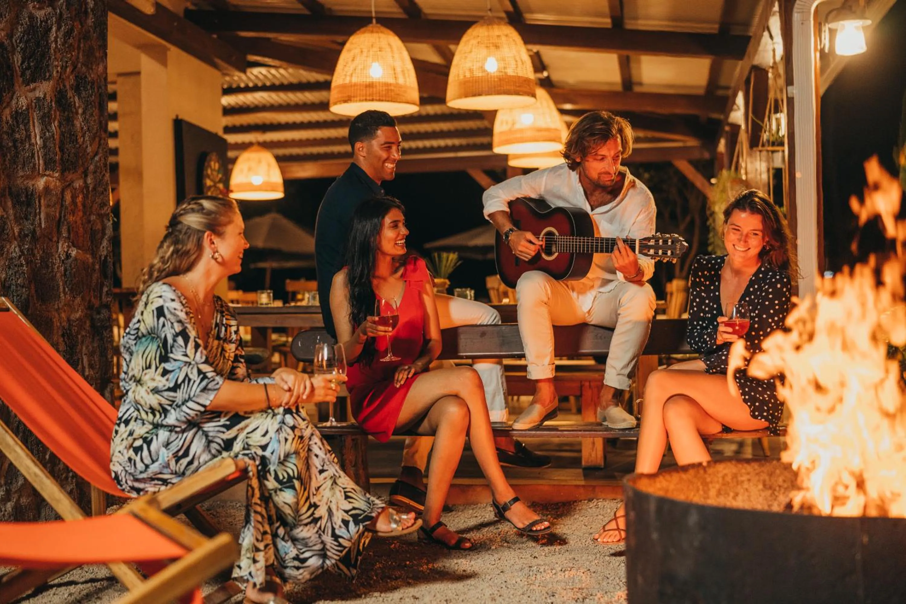 group of guests in Kaz'alala Hosted B&B