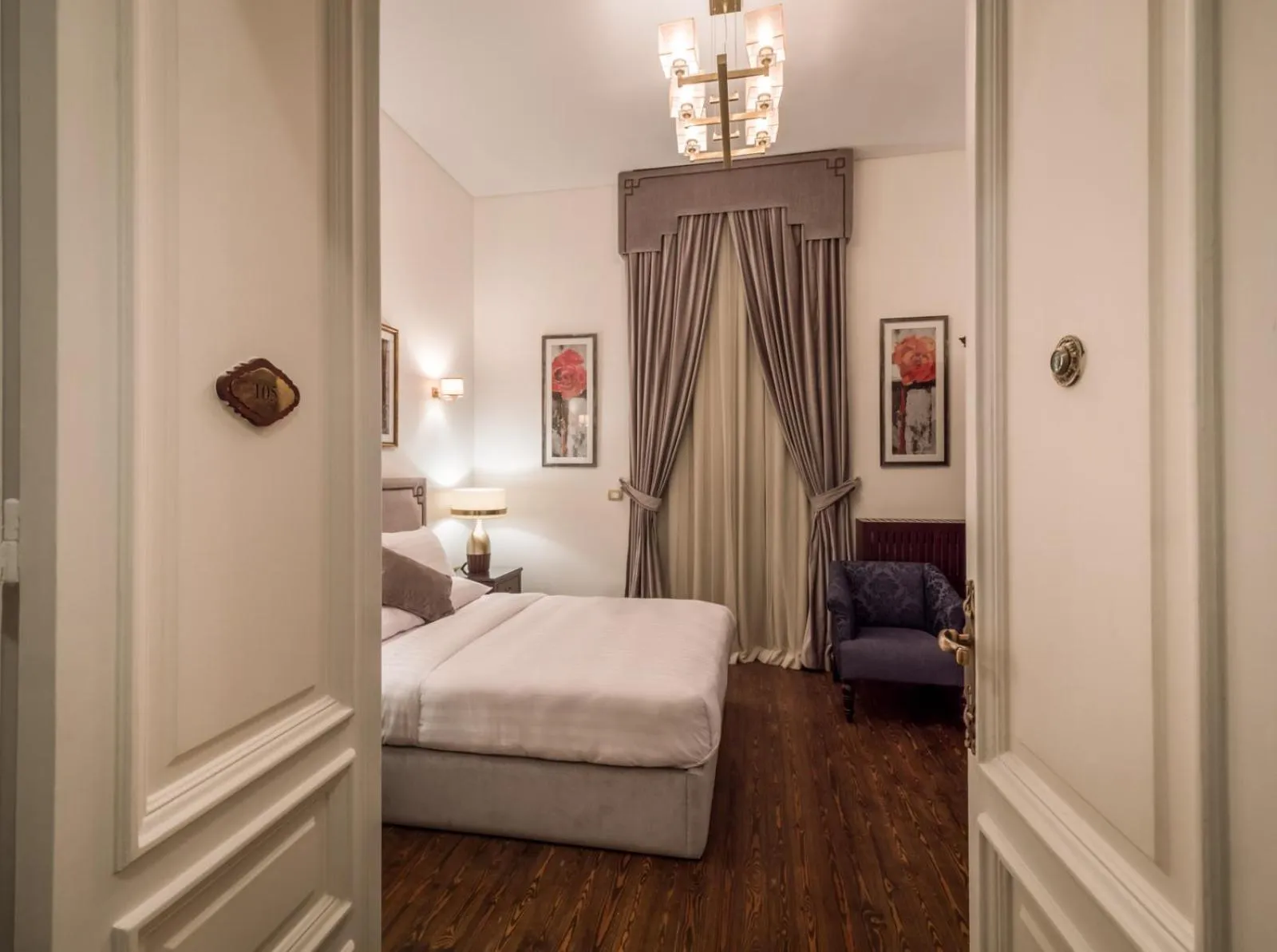 Bed in 1920s Boutique Hotel and Restaurants