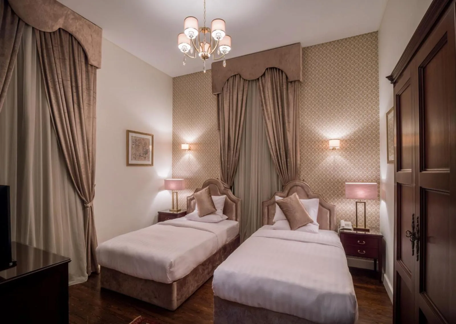 Bed in 1920s Boutique Hotel and Restaurants