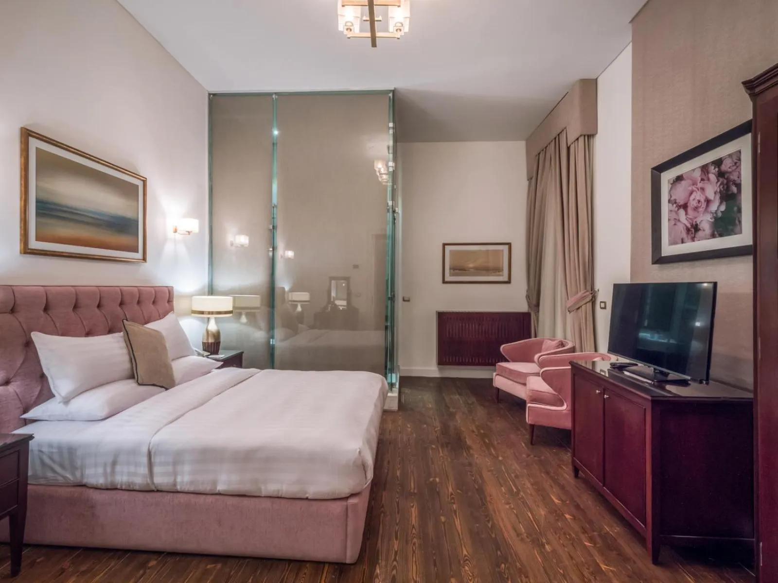 Bed in 1920s Boutique Hotel and Restaurants