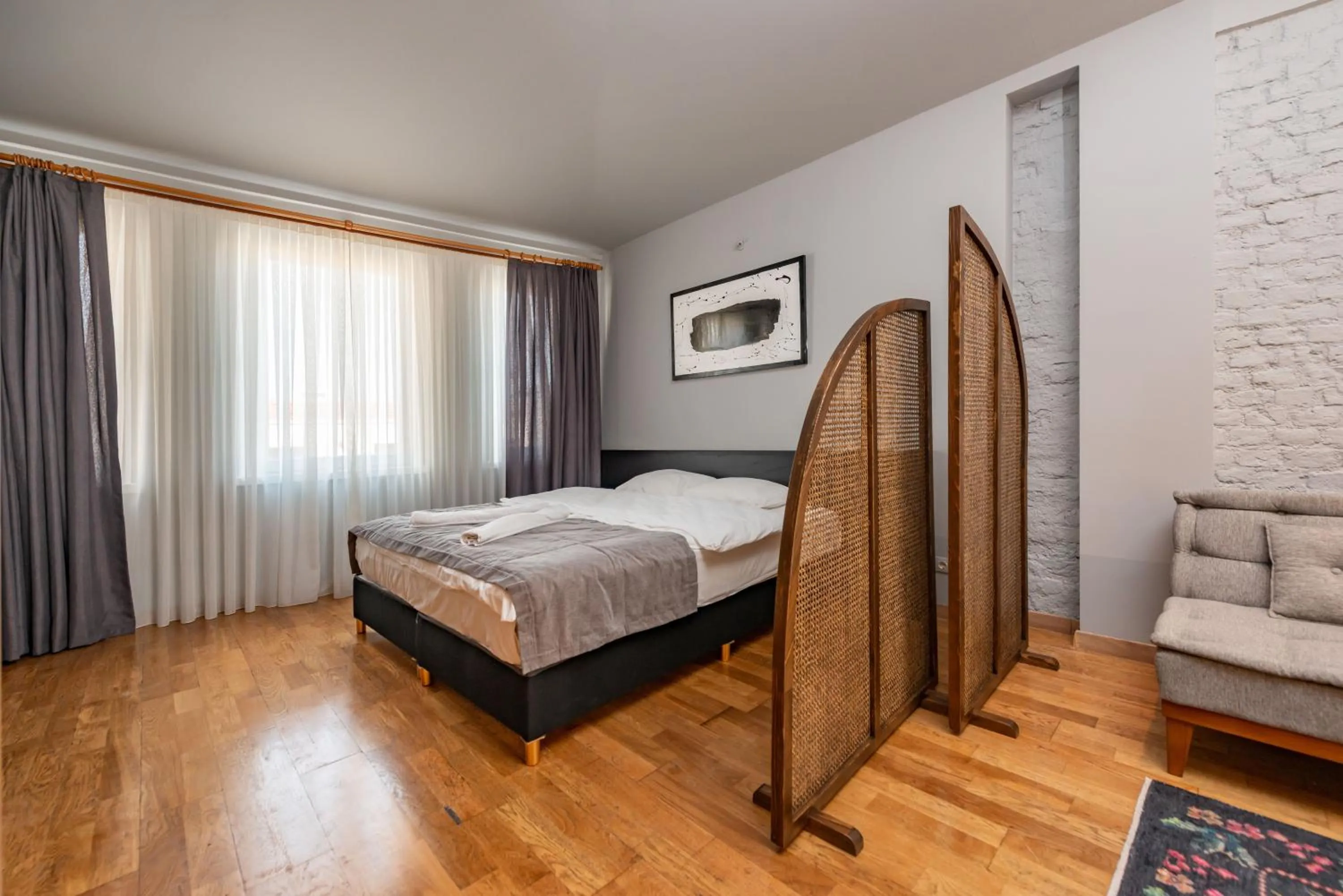 Bed in Mayer Loft Suites