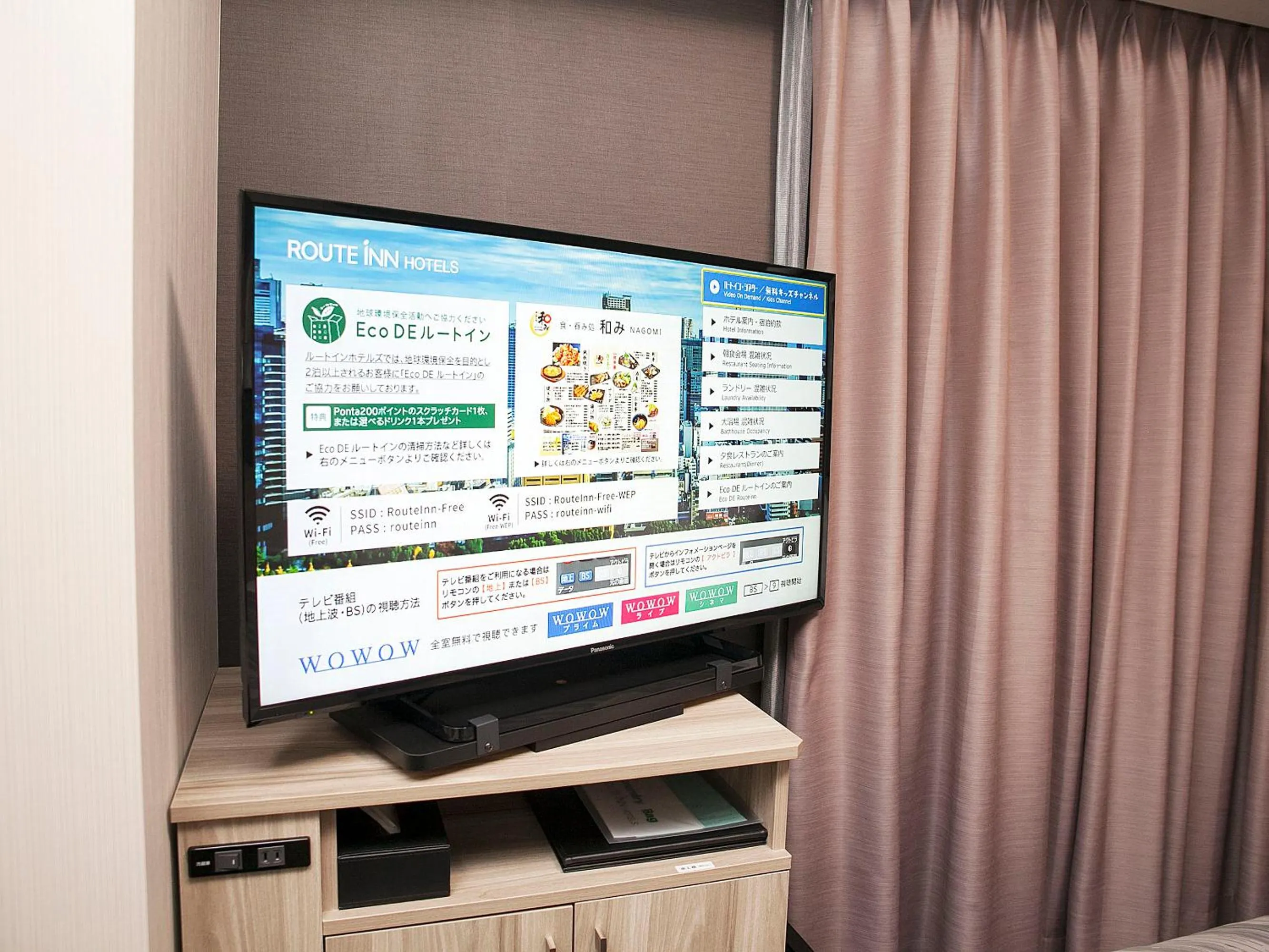 TV and multimedia in Hotel Route-Inn Yatsushiro