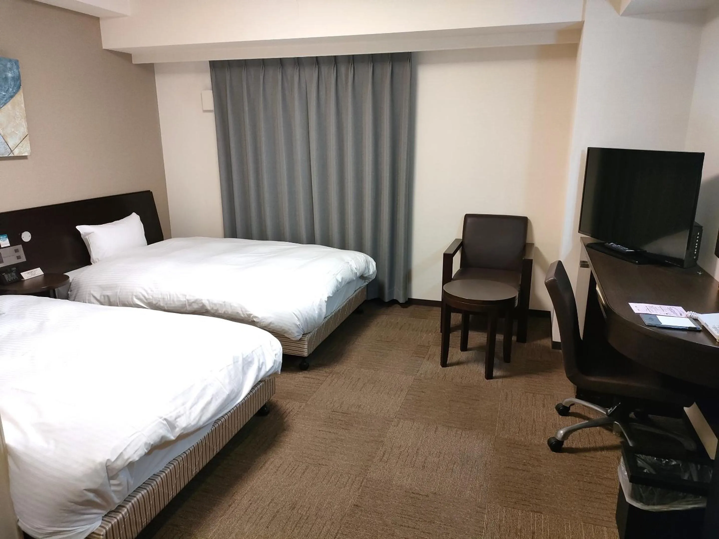 Photo of the whole room, Bed in Hotel Route-Inn Miyazaki Tachibana Dori