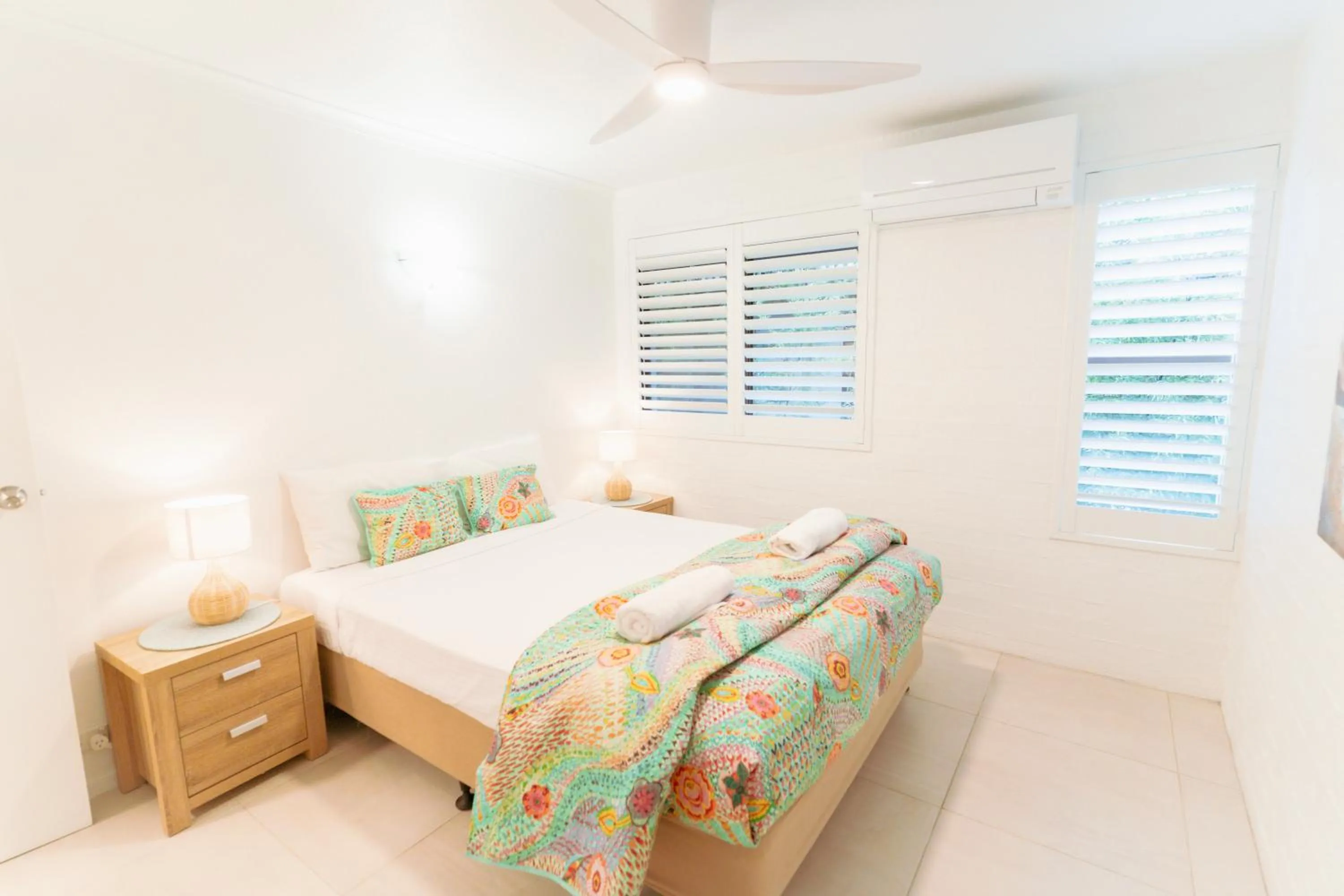 Bed in Myuna Holiday Apartments