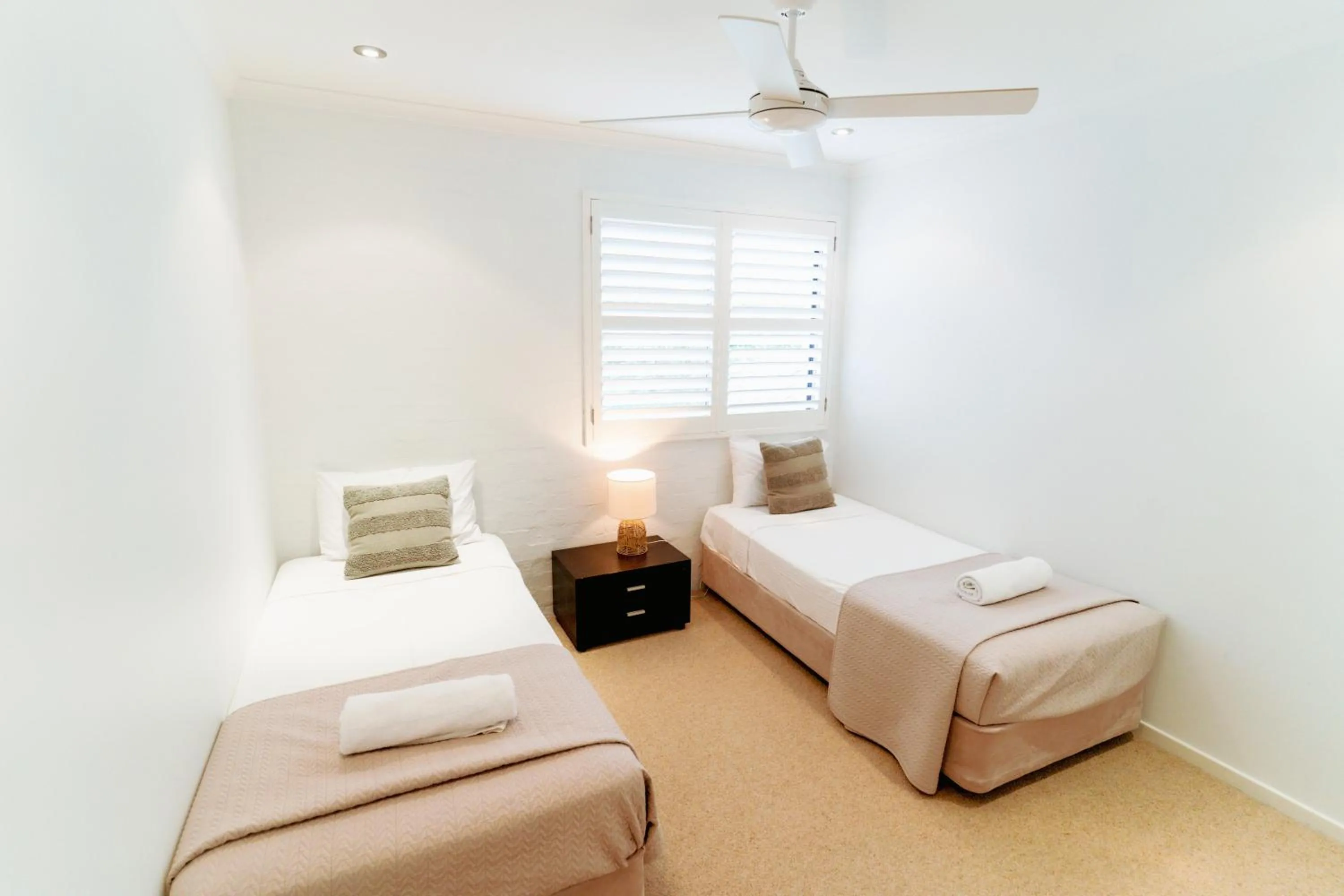 Bed in Myuna Holiday Apartments